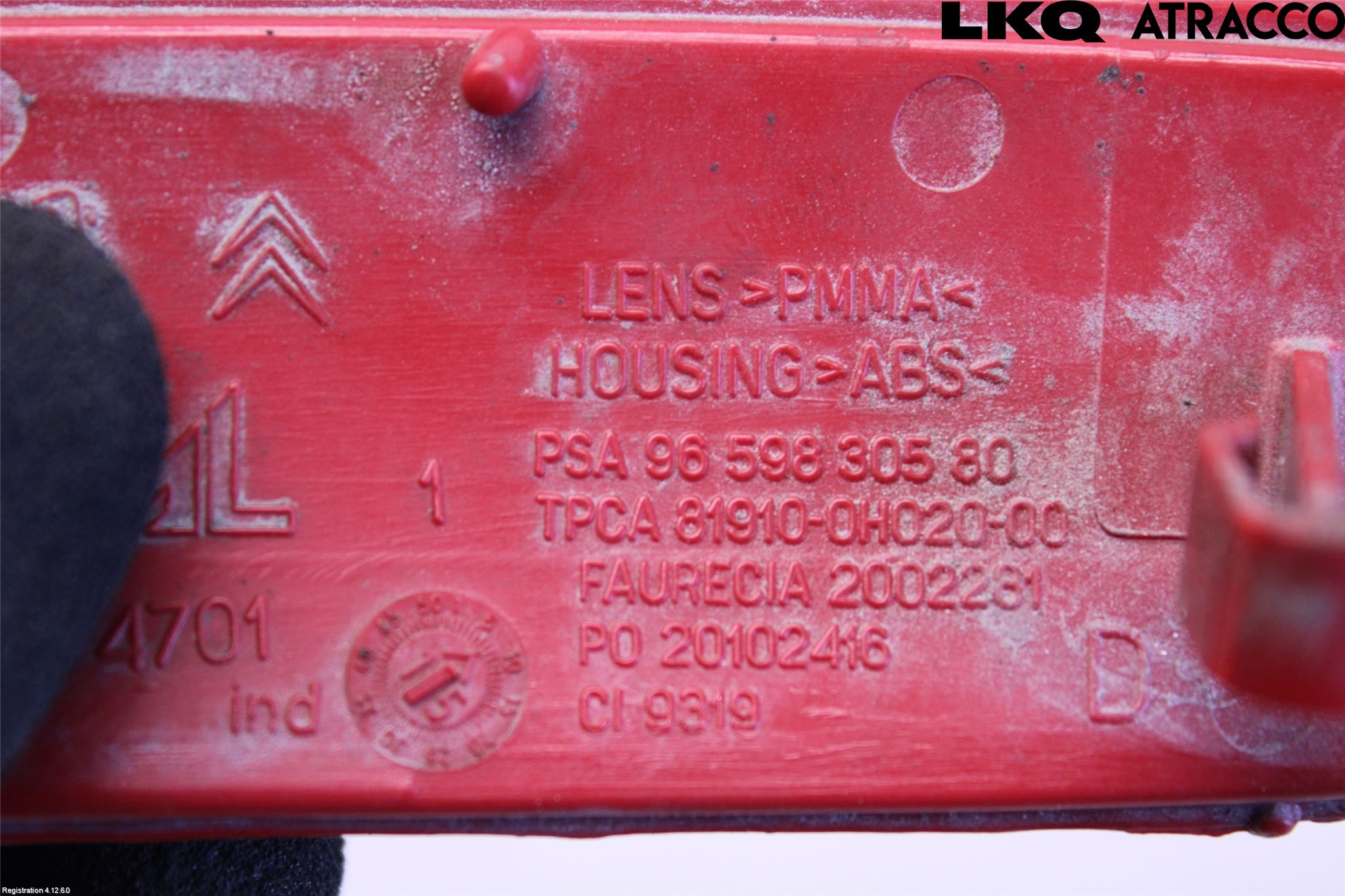Toyota PROACE I 13-16 Dimljus/Reflex Bak