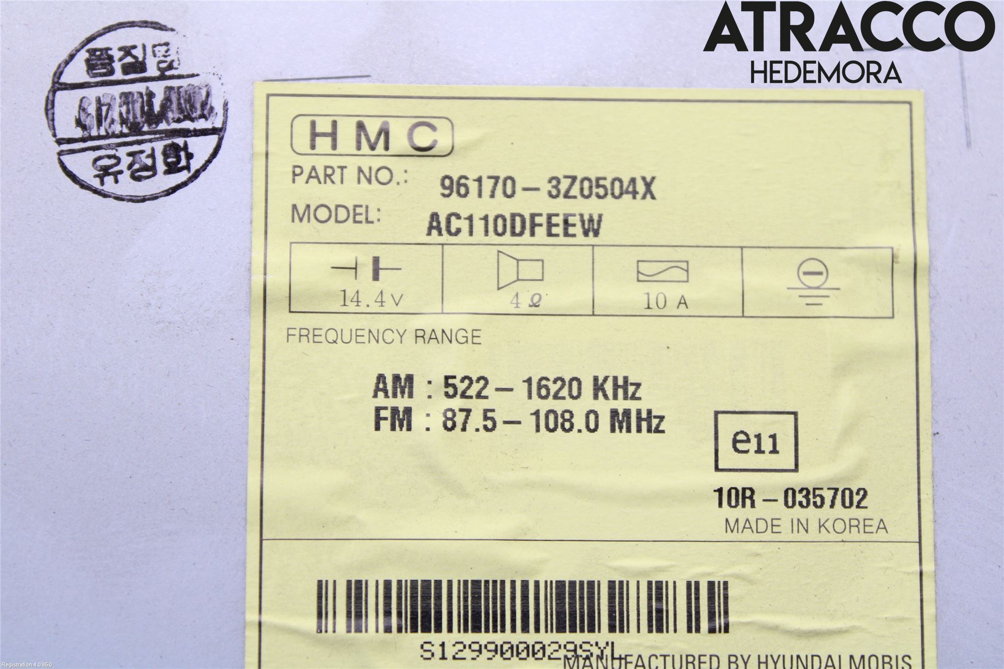 Hyundai i40 08-15 Cd Radio - Multimediapanel