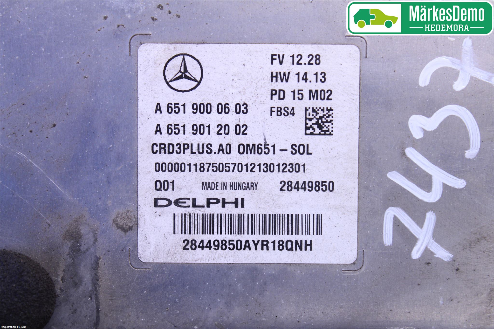 Mercedes-Benz MB C-KLASS (W205) 14-21 Styrenhet Insprut Bensin