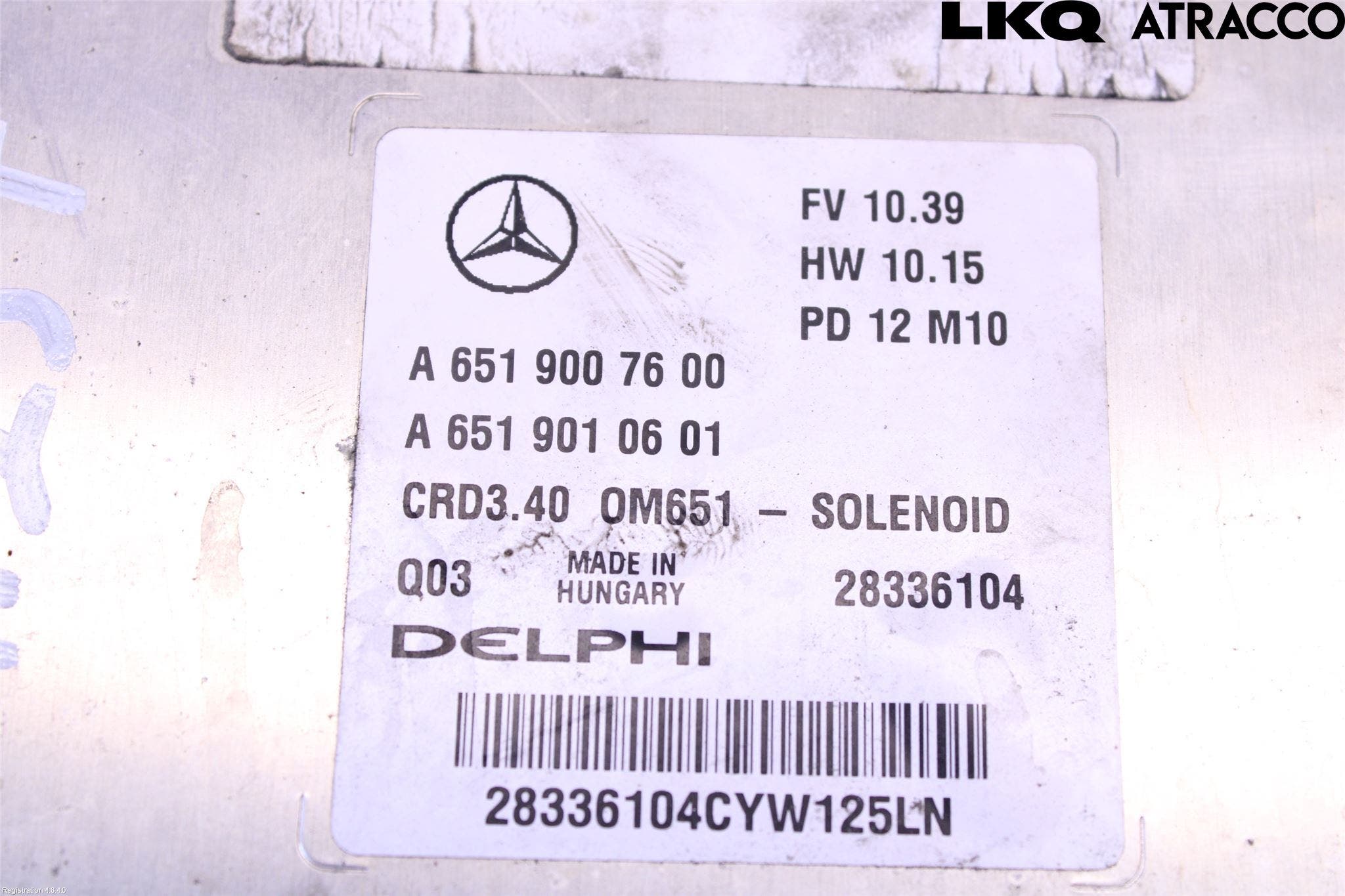 Mercedes-Benz MB A-KLASS (W176) 13-18 Styrenhet Inspump Diesel