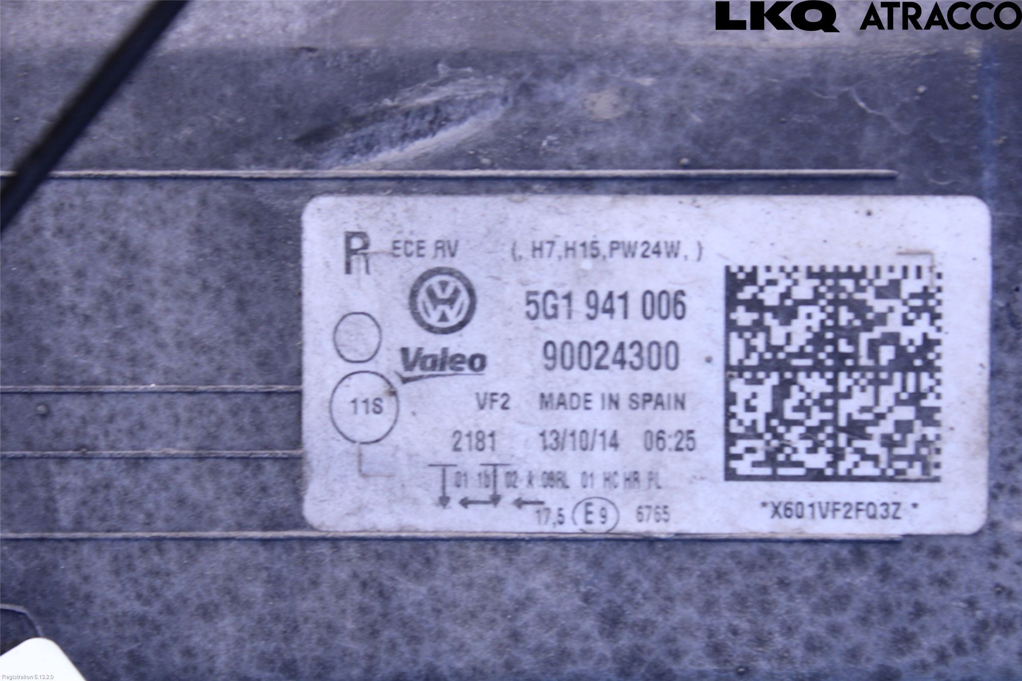 Volkswagen VW GOLF / E-GOLF VII 13-20 Strålkastare Höger