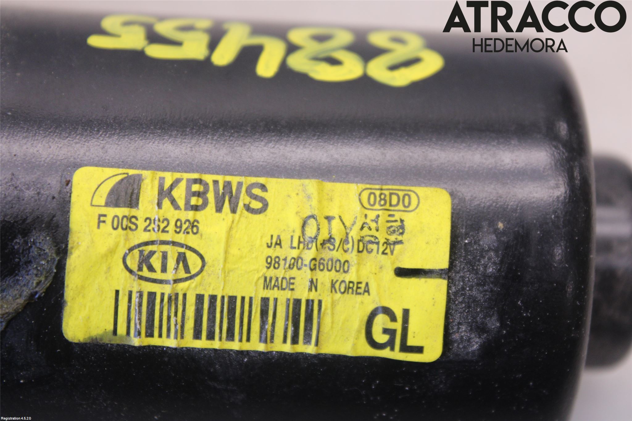 Kia PICANTO 17- Torkarmotor Vindruta