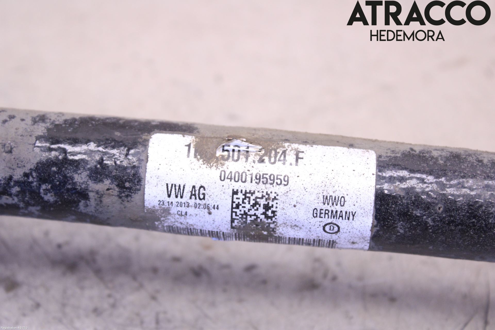 Volkswagen VW TIGUAN 07-16 Drivaxel Bak Höger
