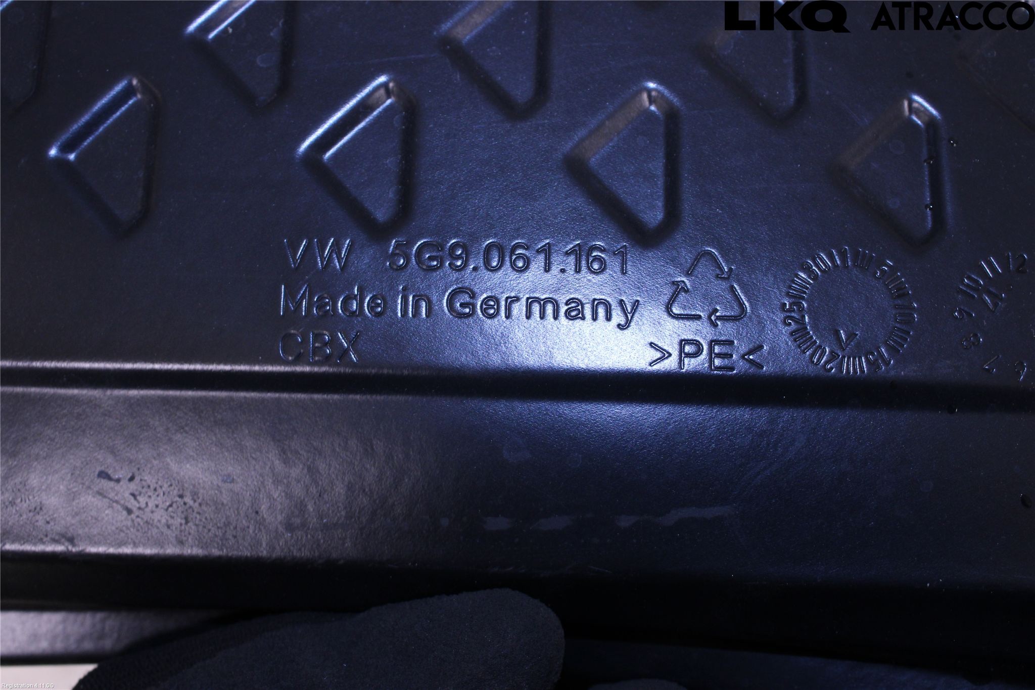 Volkswagen VW GOLF / E-GOLF VII 13-20 Lastmatta-Skydd