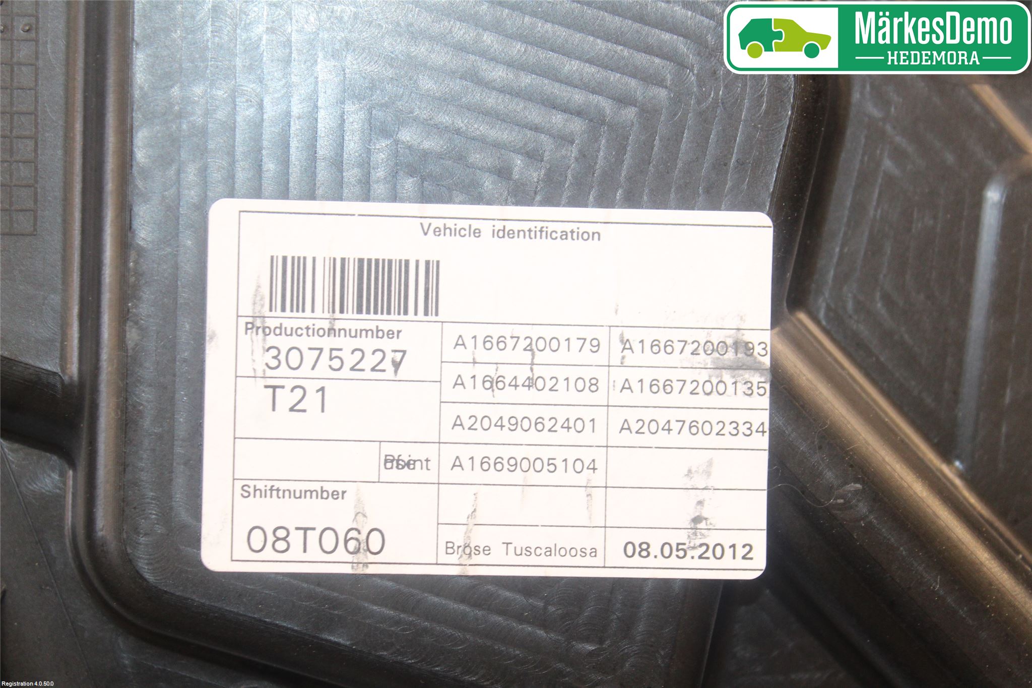 Mercedes-Benz MB ML/GLE-KLASS (W166) 12-18 Fönsterhiss El Kompl