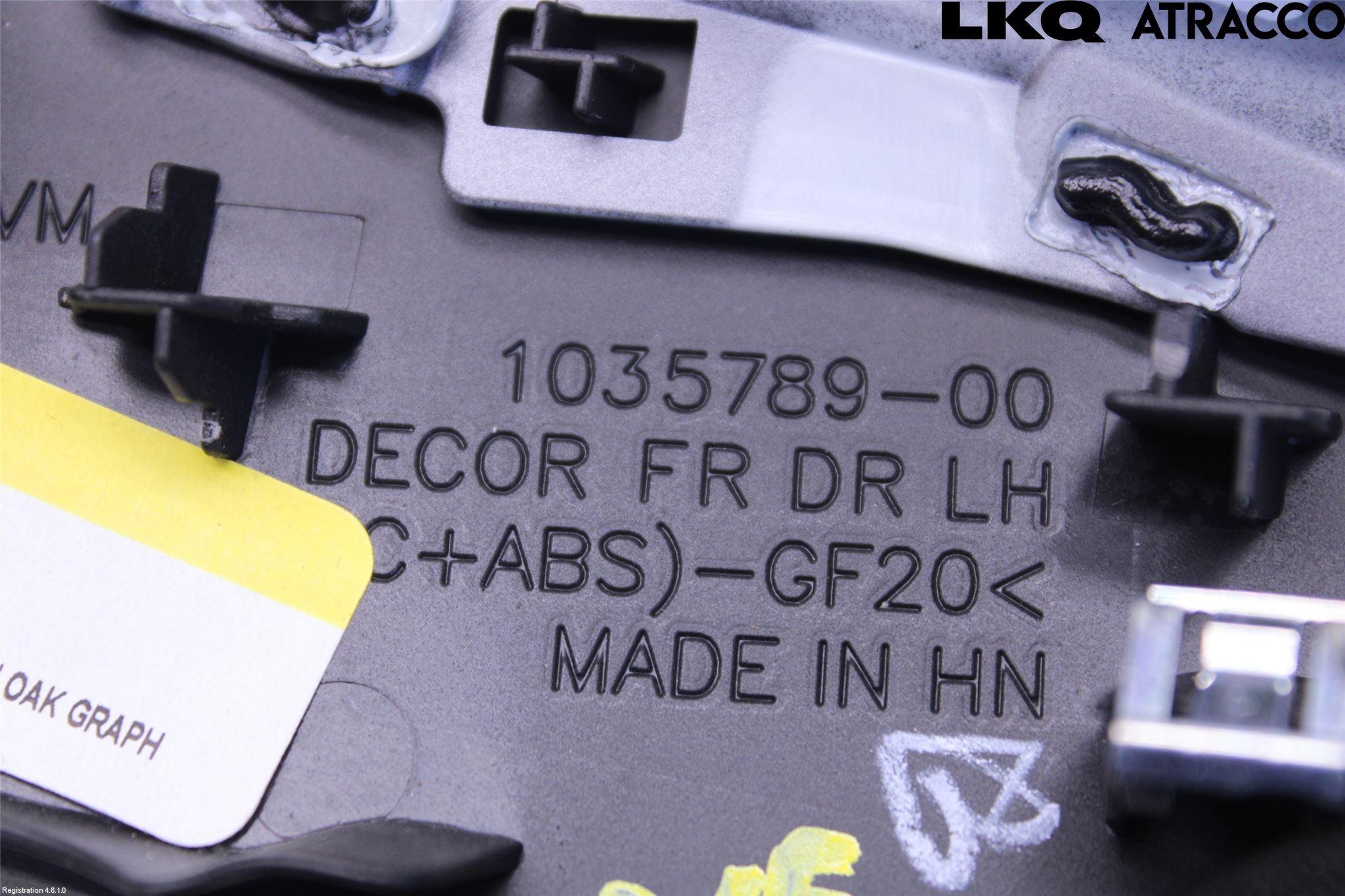 Tesla MODEL X 16- Dörr Dekorlist Fram Vä