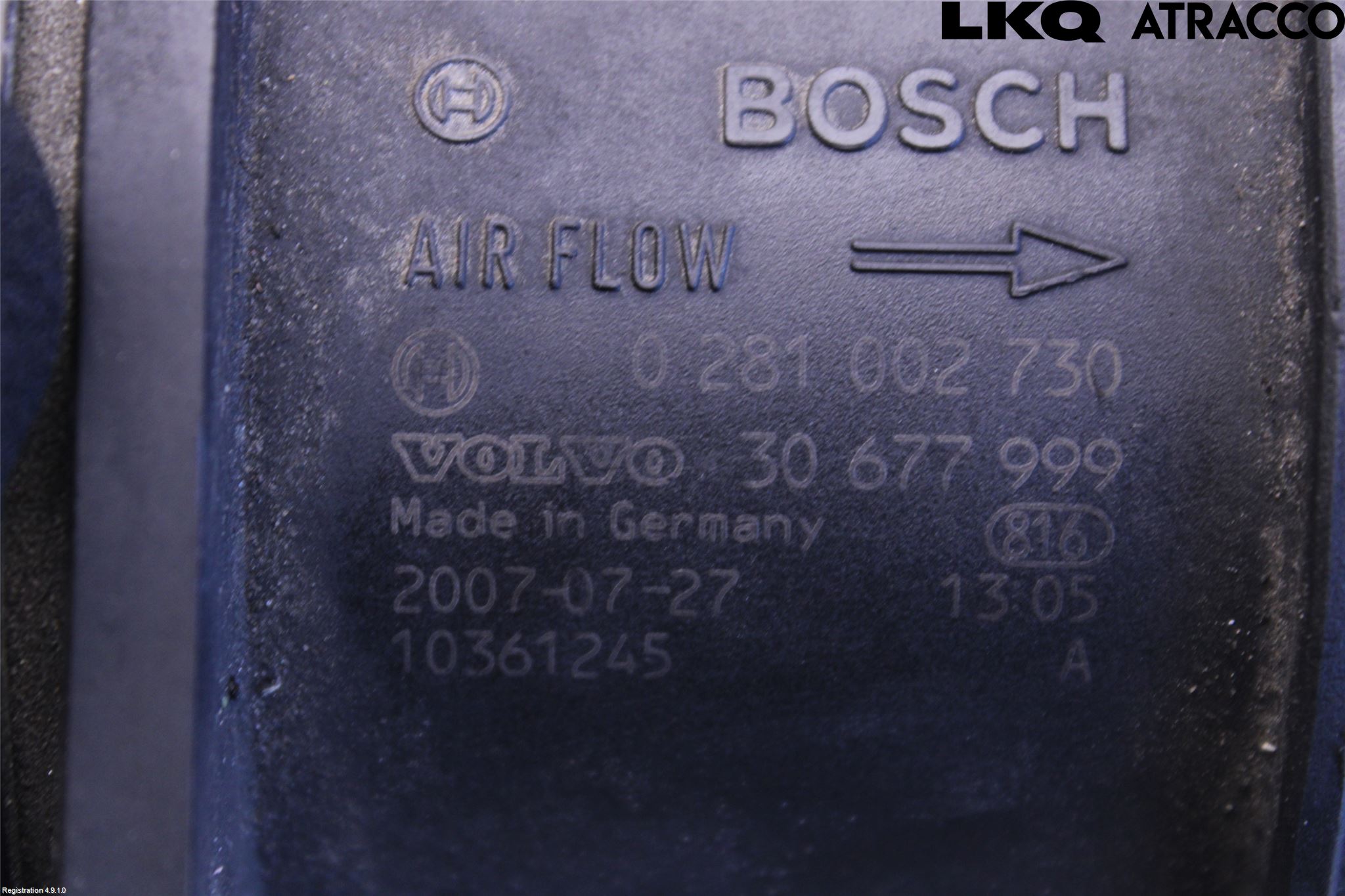 Volvo V50 08-12 Injluftmassamätare