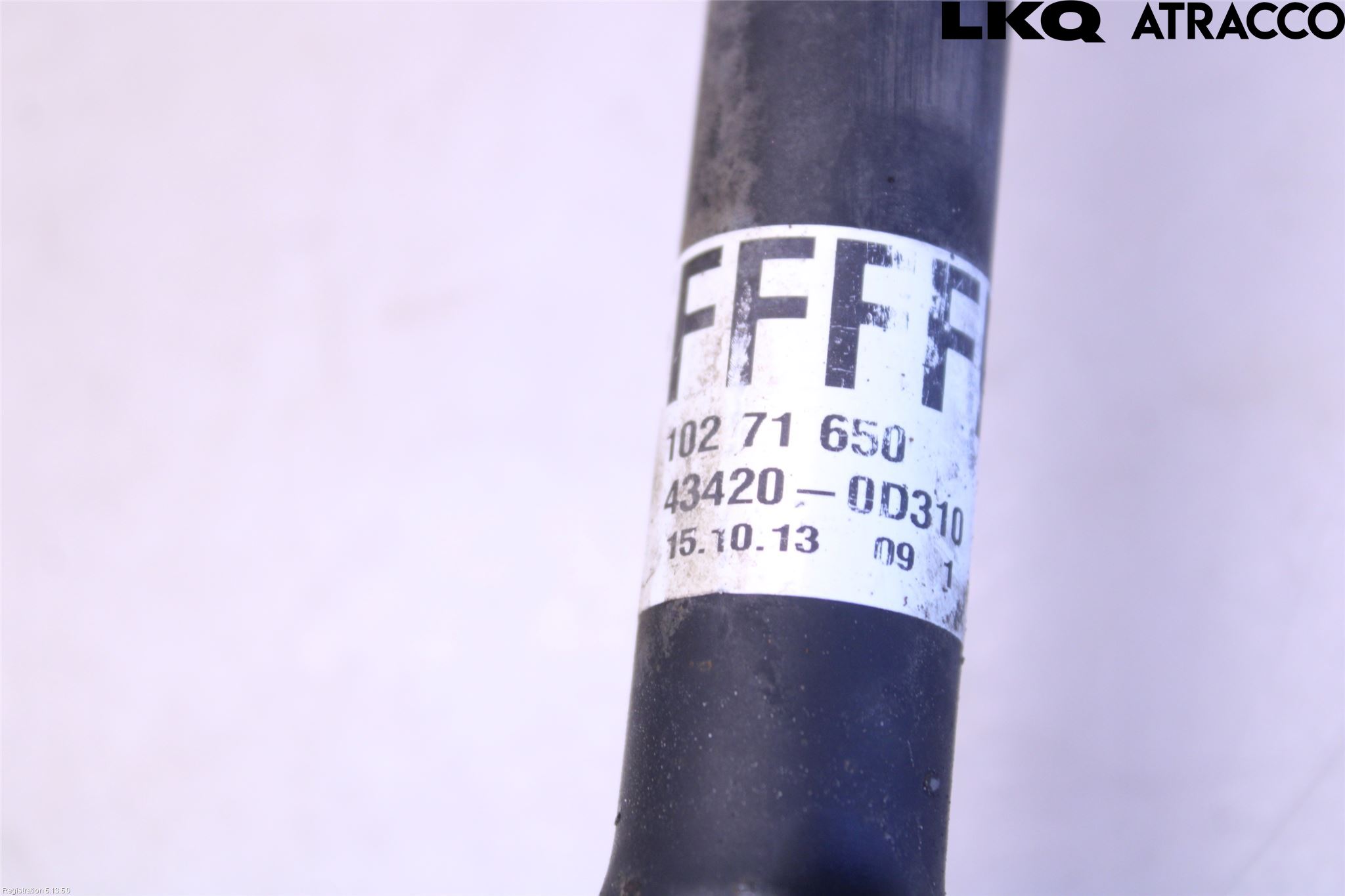 Toyota YARIS XP130 12-14 Drivaxel Fram Vänster
