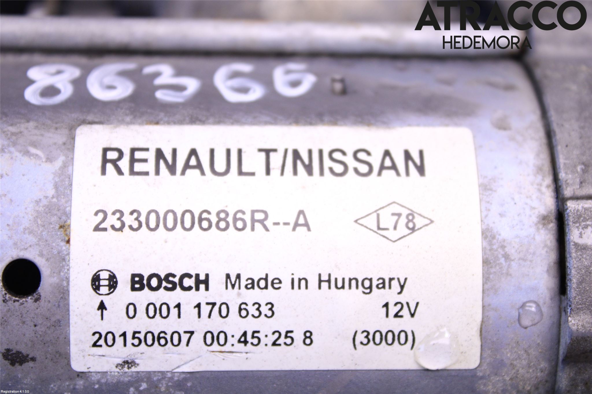 Renault KADJAR 15- Startmotor Diesel