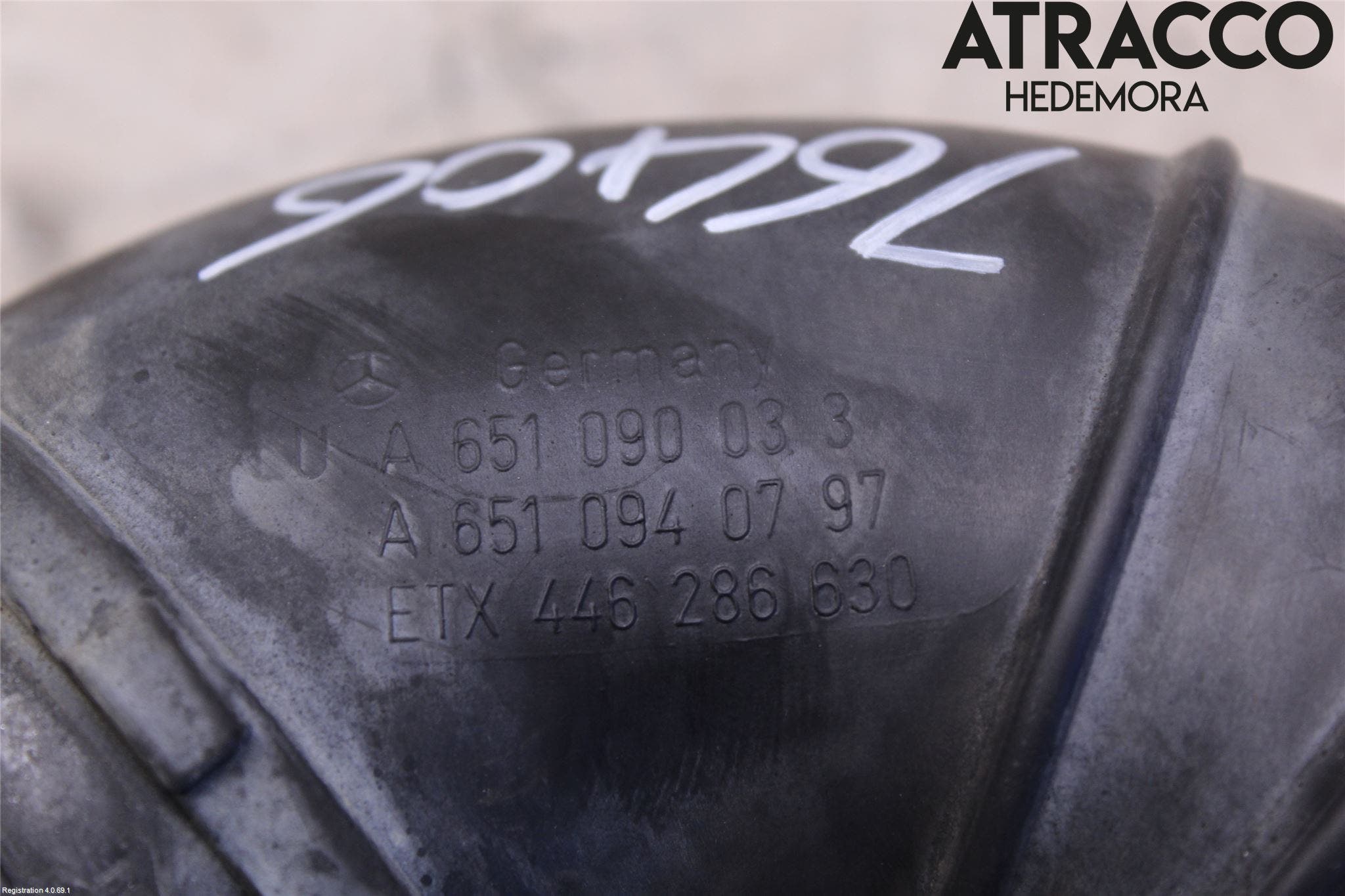 Mercedes-Benz MB E-KLASS (W212) 09-16 Injgummibälg-Slang