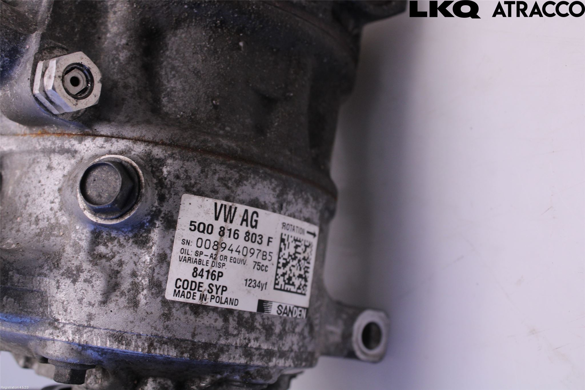 Volkswagen VW GOLF / E-GOLF VII 13-20 Ac Kompressor