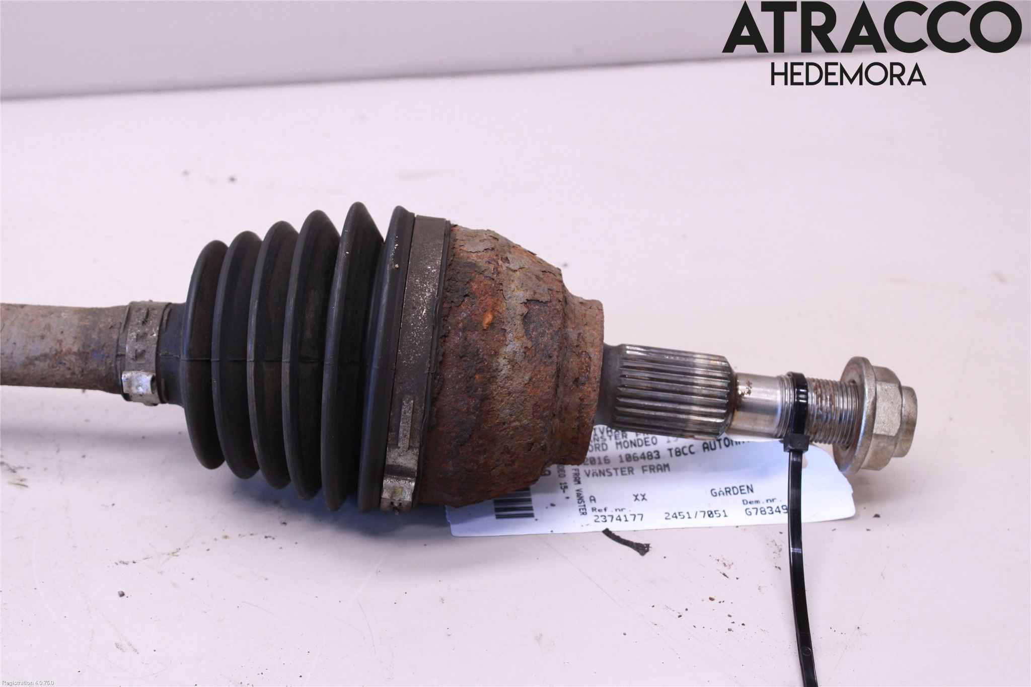 Ford MONDEO 15-22 Drivaxel Fram Vänster