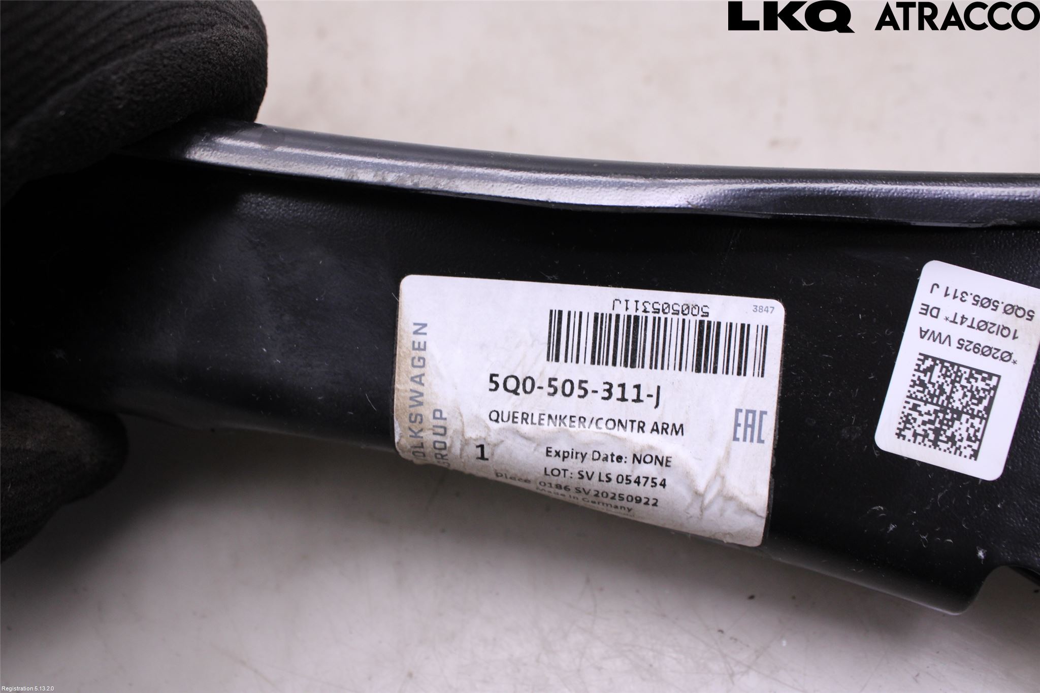 Volkswagen VW GOLF / E-GOLF VII 13-20 Bärarm Bak Vänster
