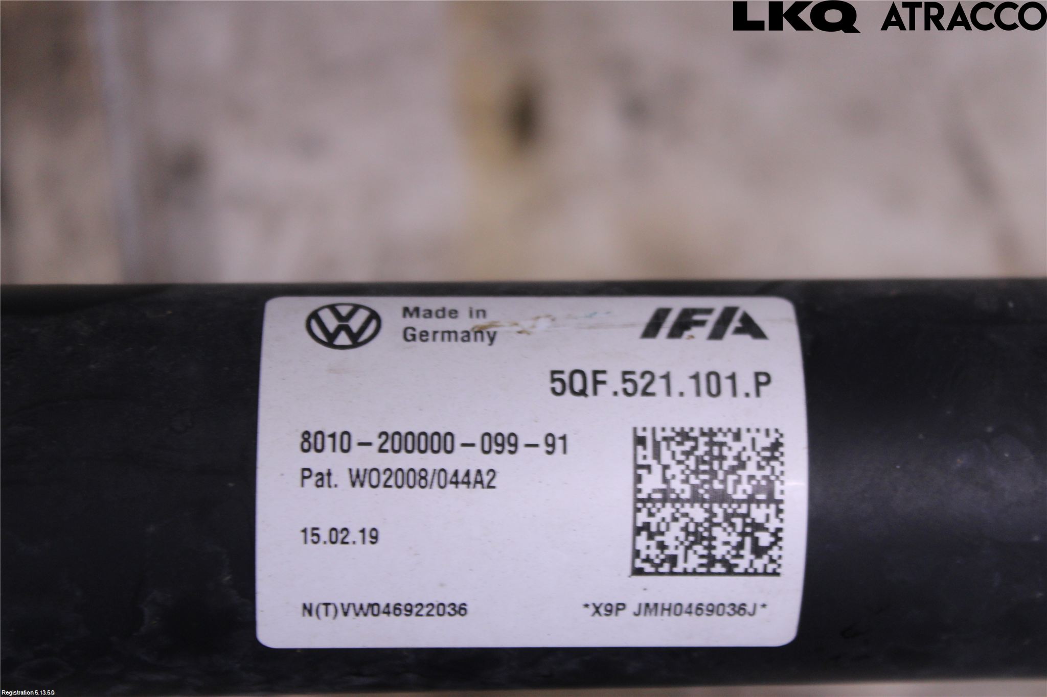 Volkswagen VW TIGUAN 16-24 Mellanaxel Komp