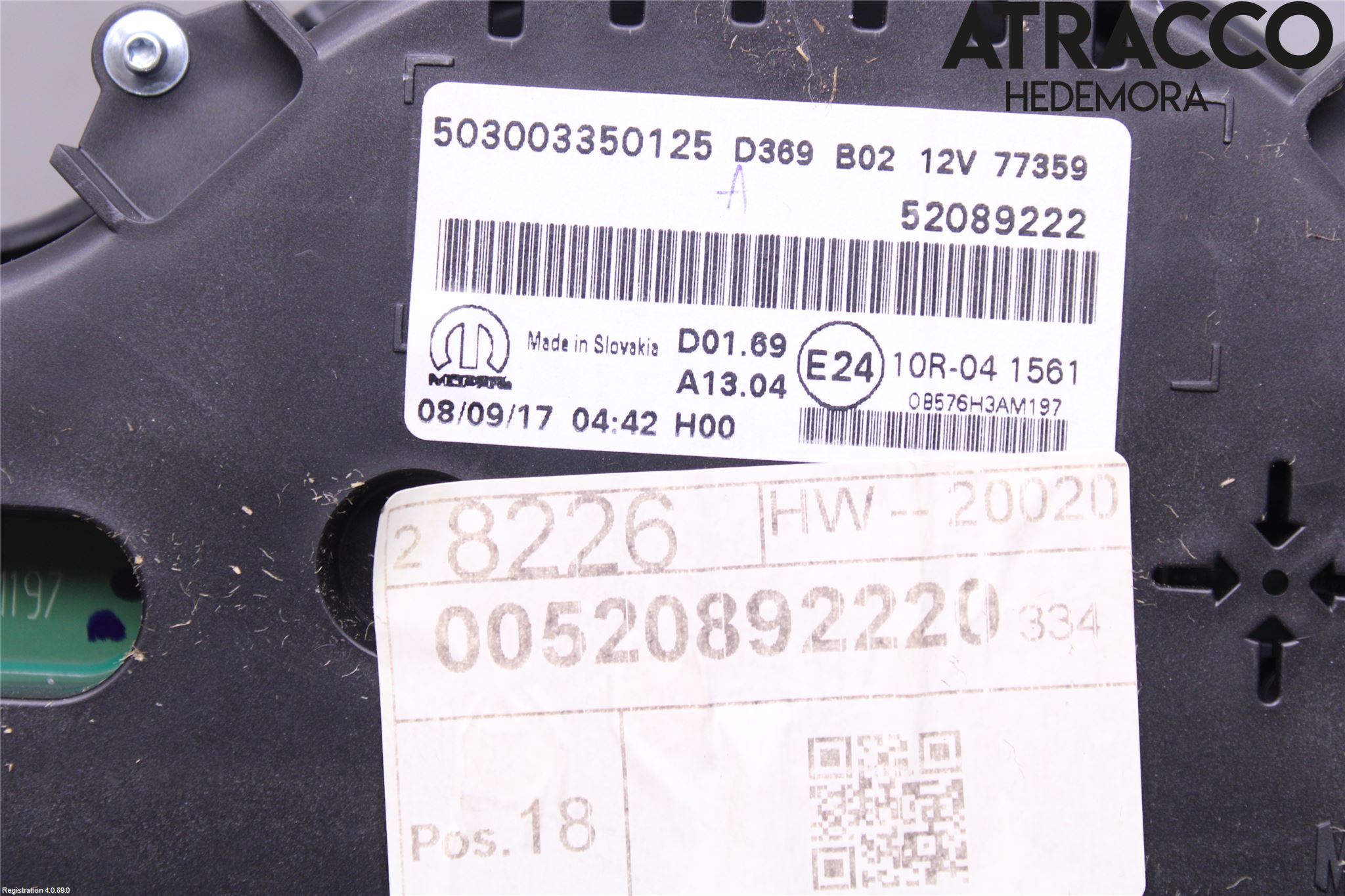 Fiat 500X 15- Instrument Komb