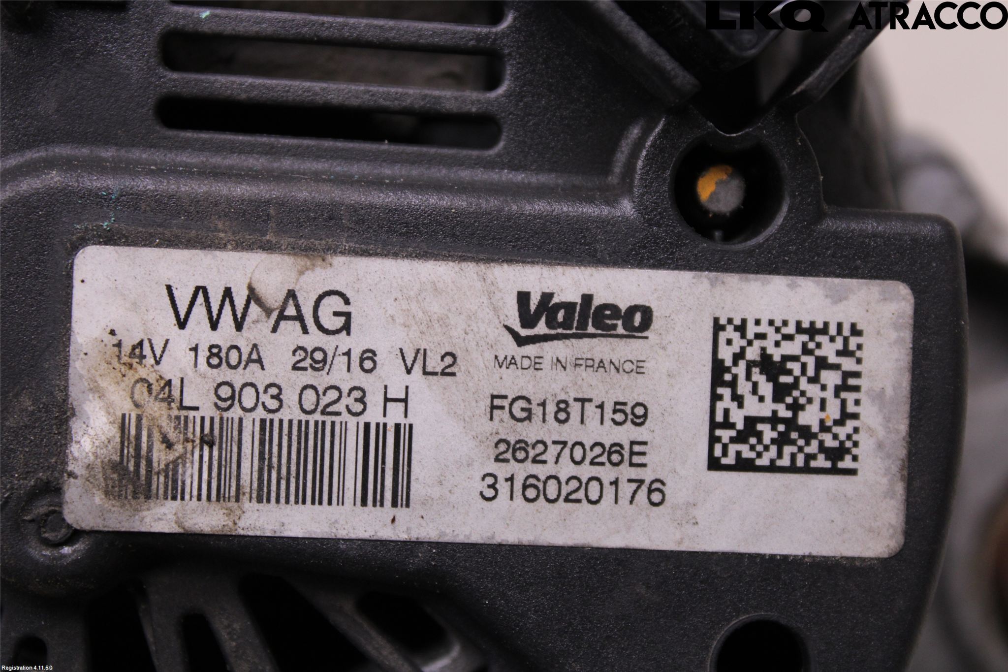 Volkswagen VW TIGUAN 16-24 Generator