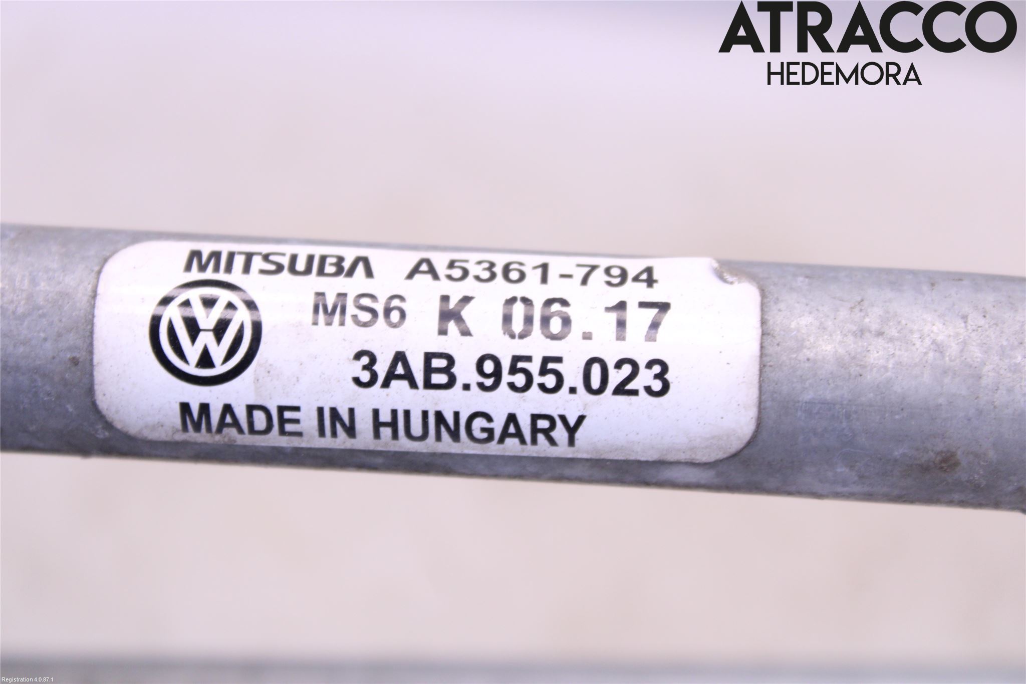 Volkswagen VW PASSAT 11-14 Torkarmekanism Vindruta