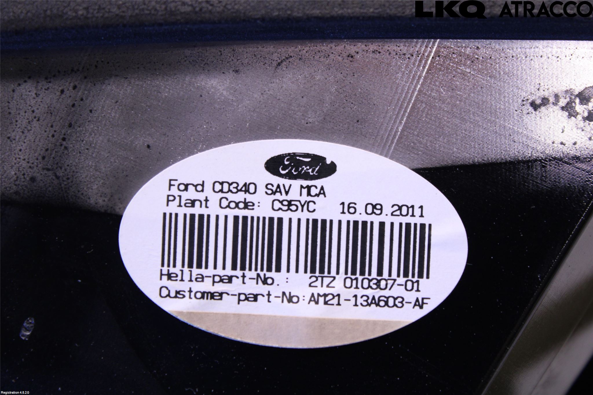 Ford S-MAX 06-15 Bakljus Lucka Vä