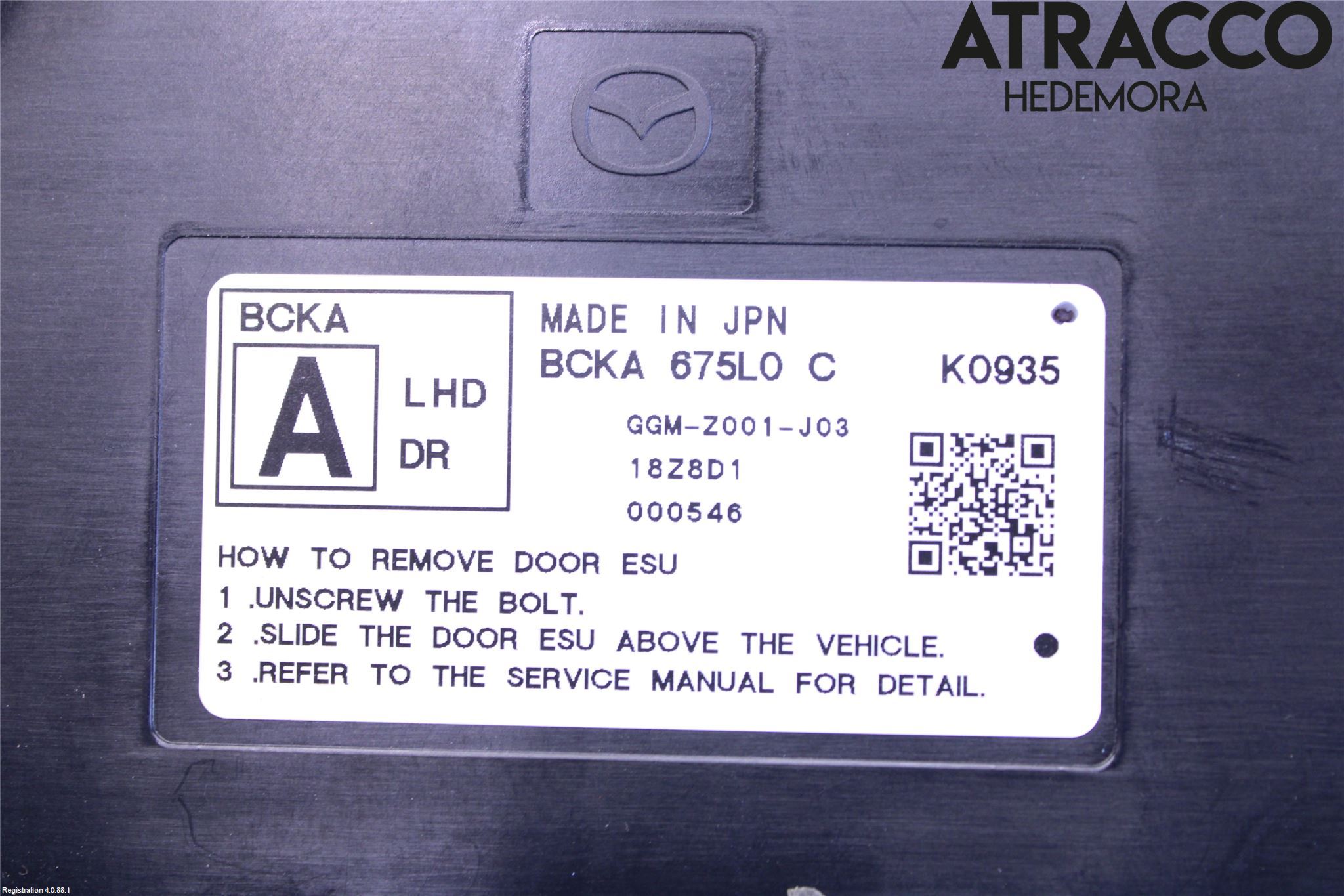 Mazda 3 IV 19- Styrenhet Dörr