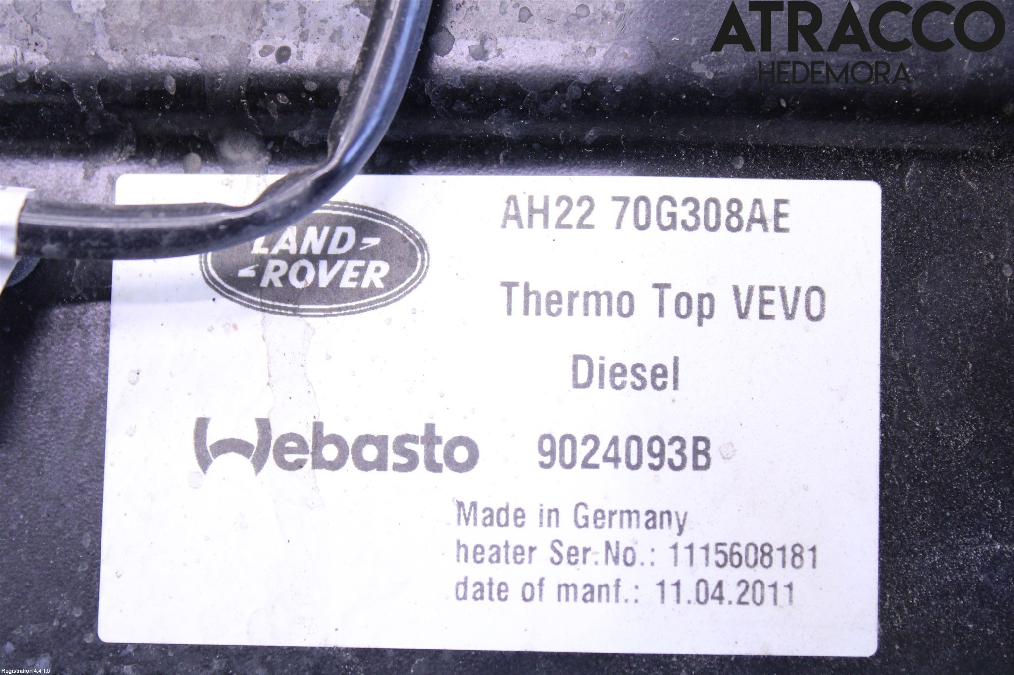Landrover LAND ROVER DISCOVERY 4 10-16 Dieselvärmare