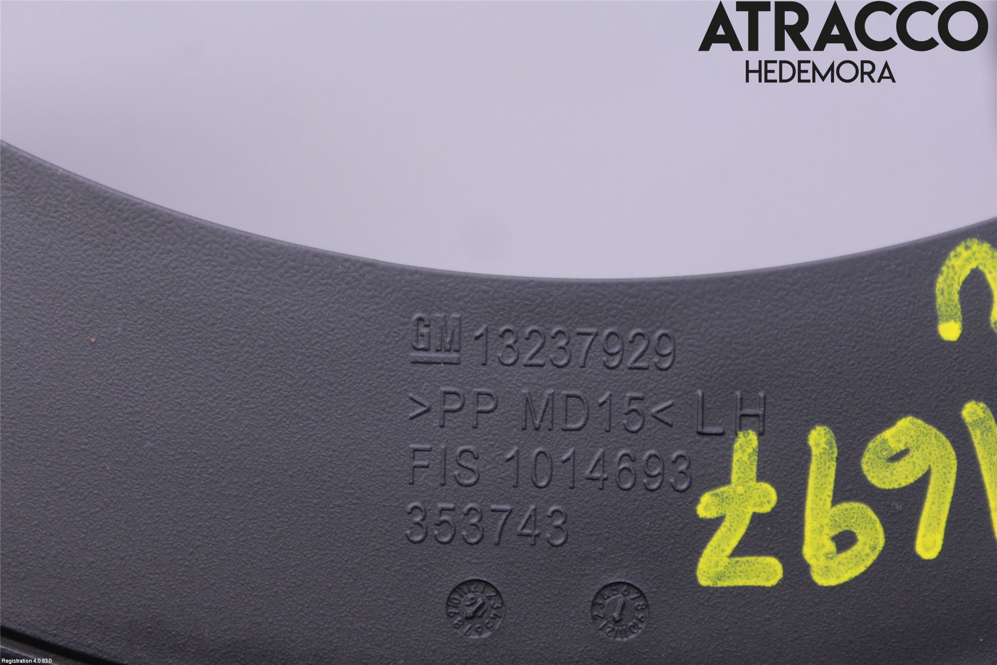 Opel INSIGNIA 17- Instrumentbräda Sparkskydd