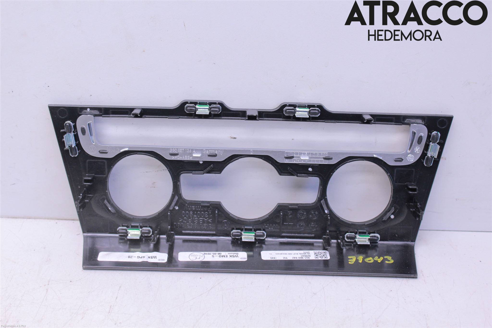 Volkswagen VW PASSAT 15-19 Instrumentsarg