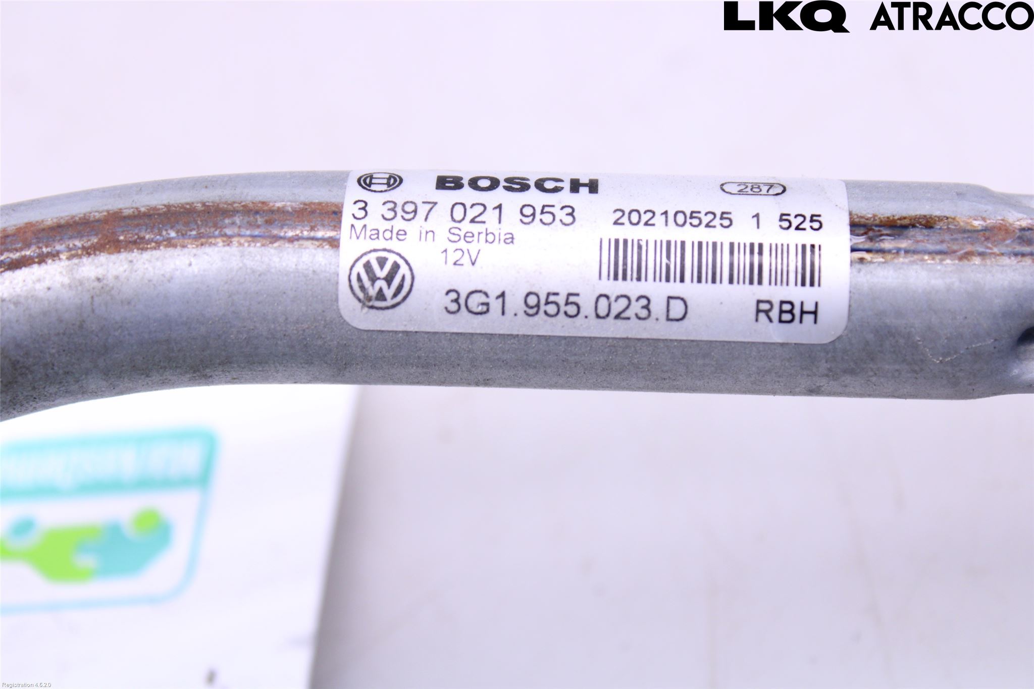 Volkswagen VW PASSAT 15-19 Torkarmekanism Vindruta