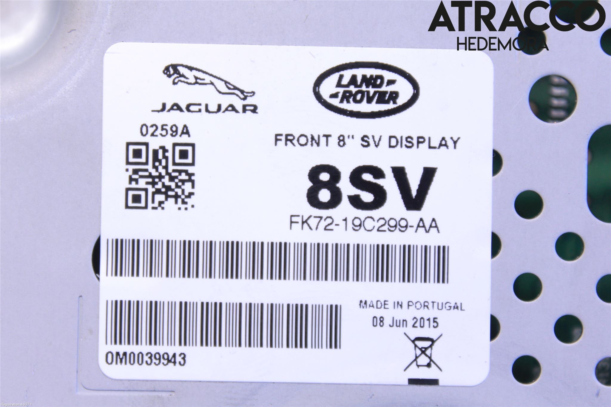 Jaguar XE (X760) 15-24 Cd Radio - Multimediapanel