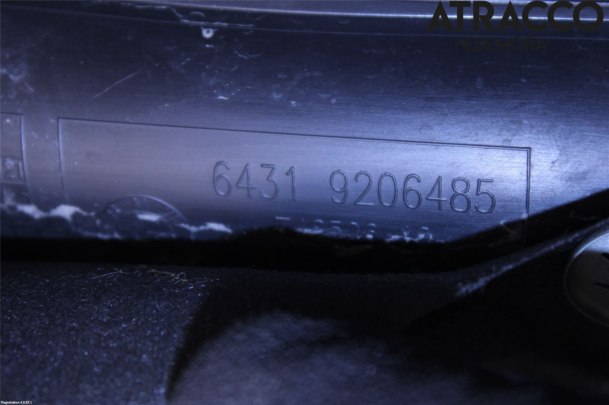 BMW 3 GT F34 13-19 Torpedplåt-Torpedplast