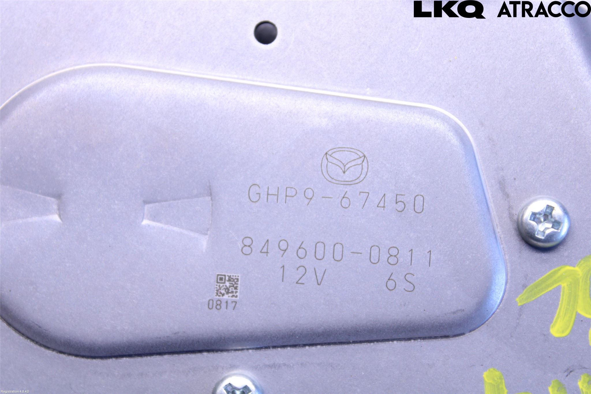 Mazda 6 13- Torkarmotor Baklucka