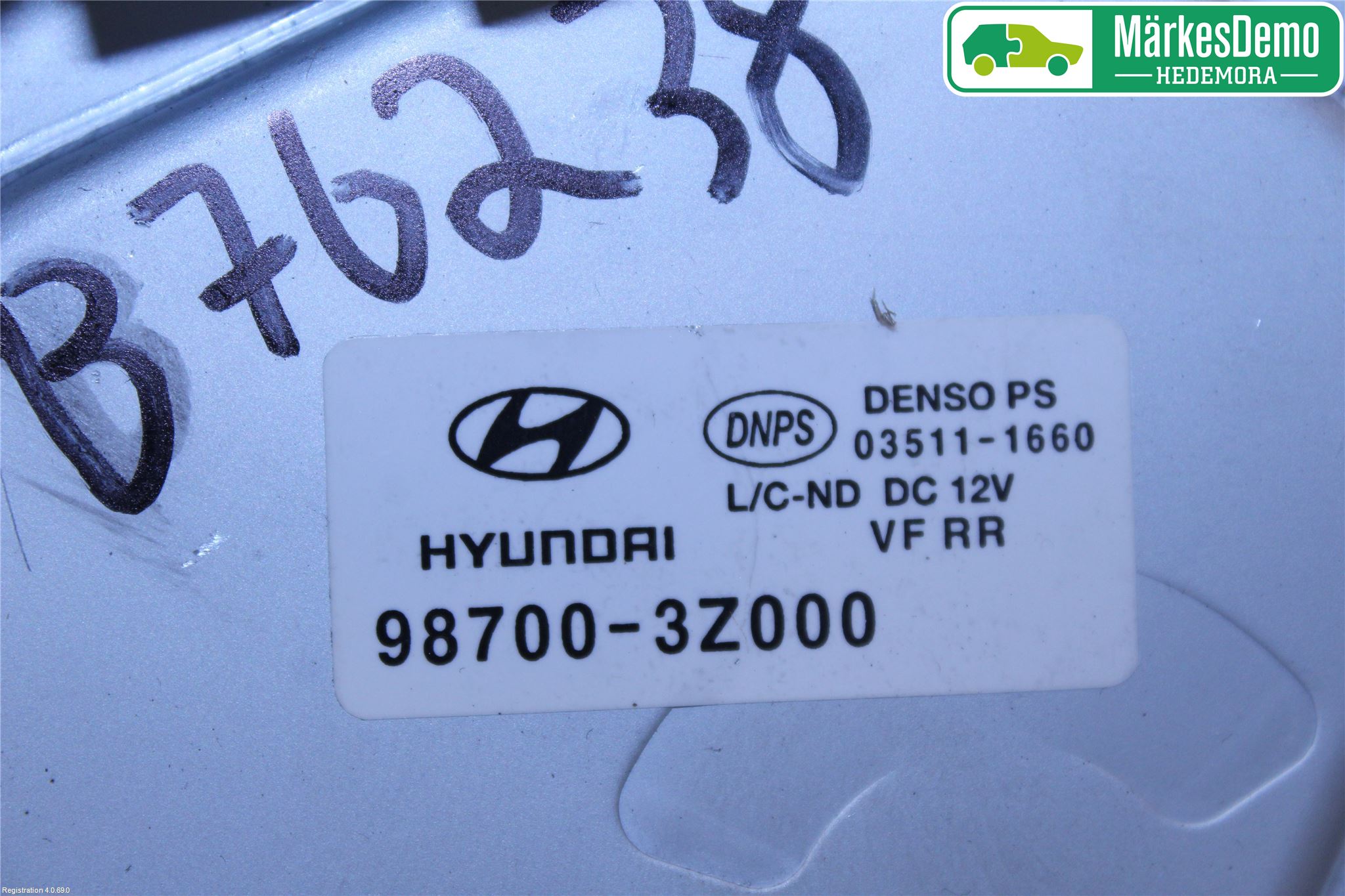 Hyundai i40 08-15 Torkarmotor Baklucka