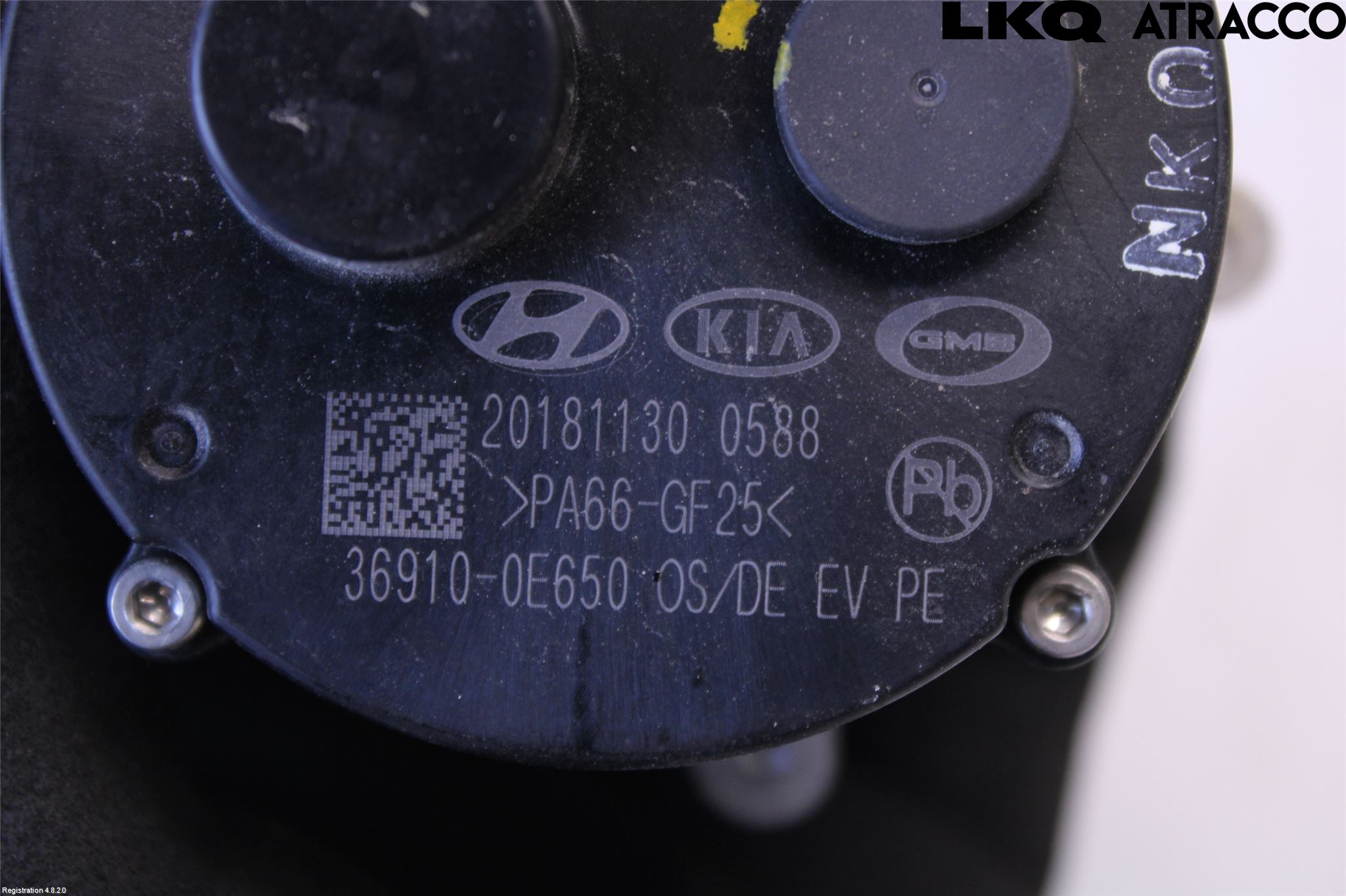 Kia NIRO (DE) 17-22 Värme Cirkulationspump