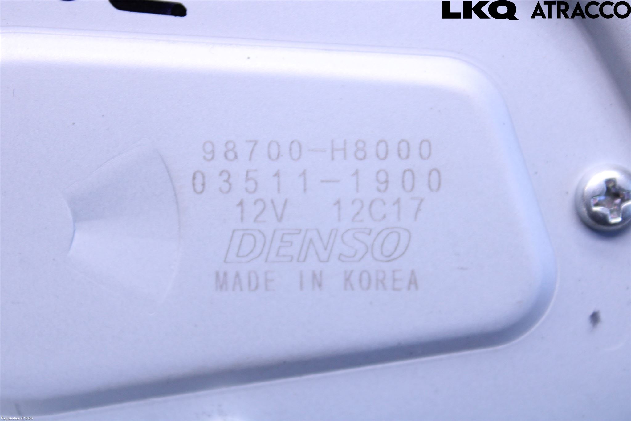 Kia STONIC 18->> Torkarmotor Baklucka
