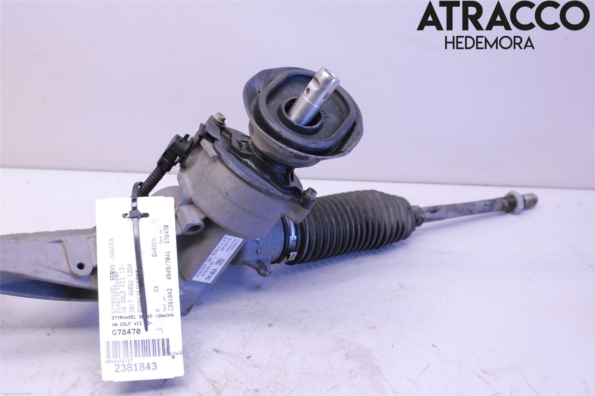 Volkswagen VW GOLF / E-GOLF VII 13-20 Styrväxel Servo -Snäcka
