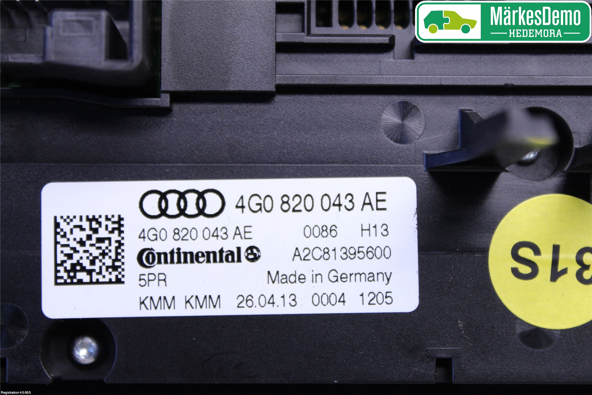 Audi A7/S7 4G 11-17 Ac Styrenhet Ac Manöveren