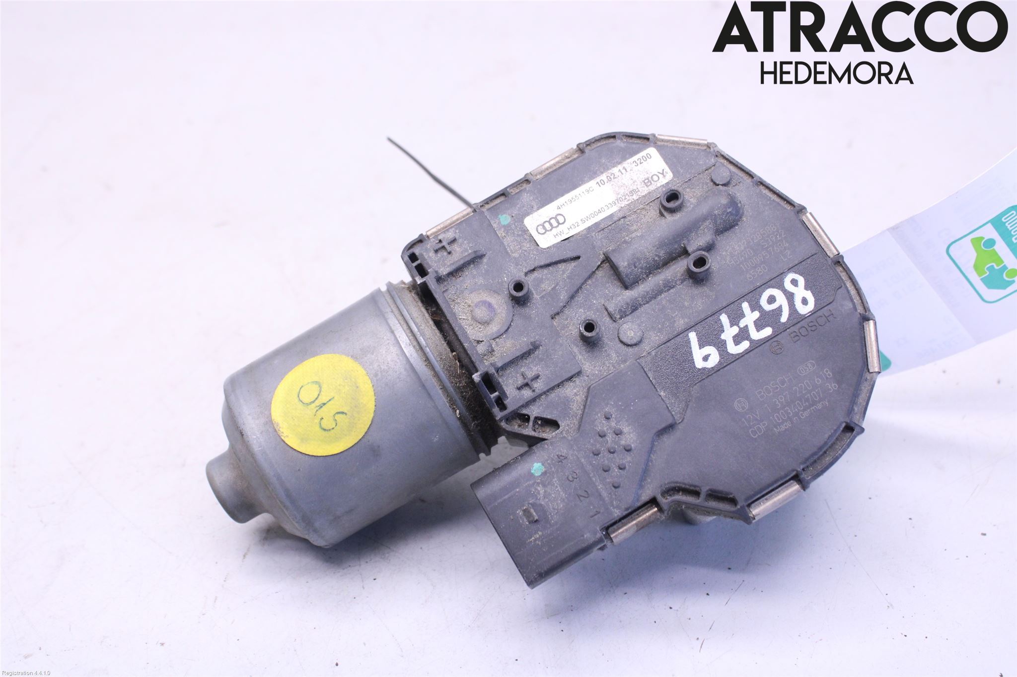 Audi A8/S8 4H 10-17 Torkarmotor Vindruta