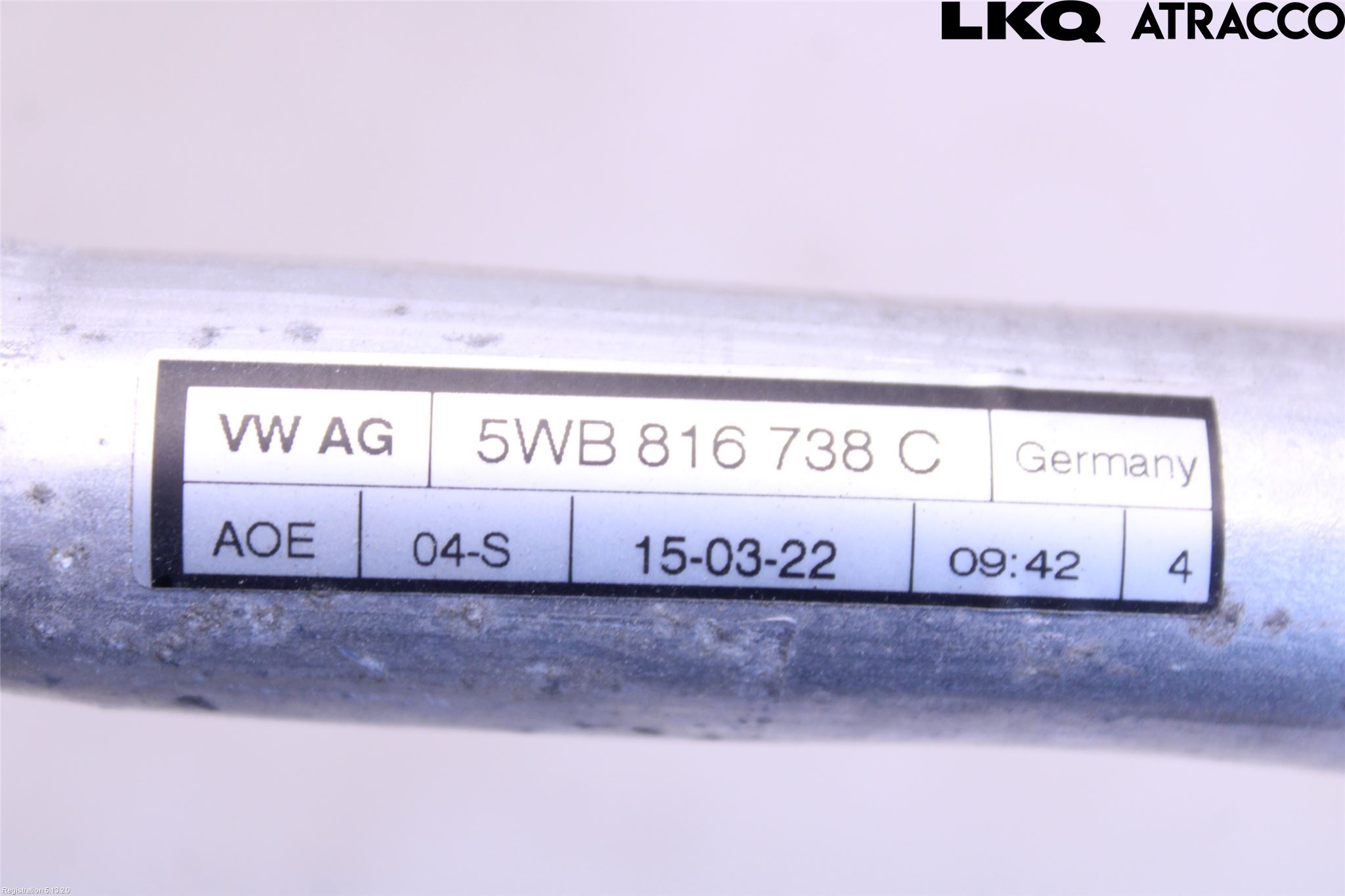 Volkswagen VW GOLF / E-GOLF VIII 20- Ac Slang-Rör