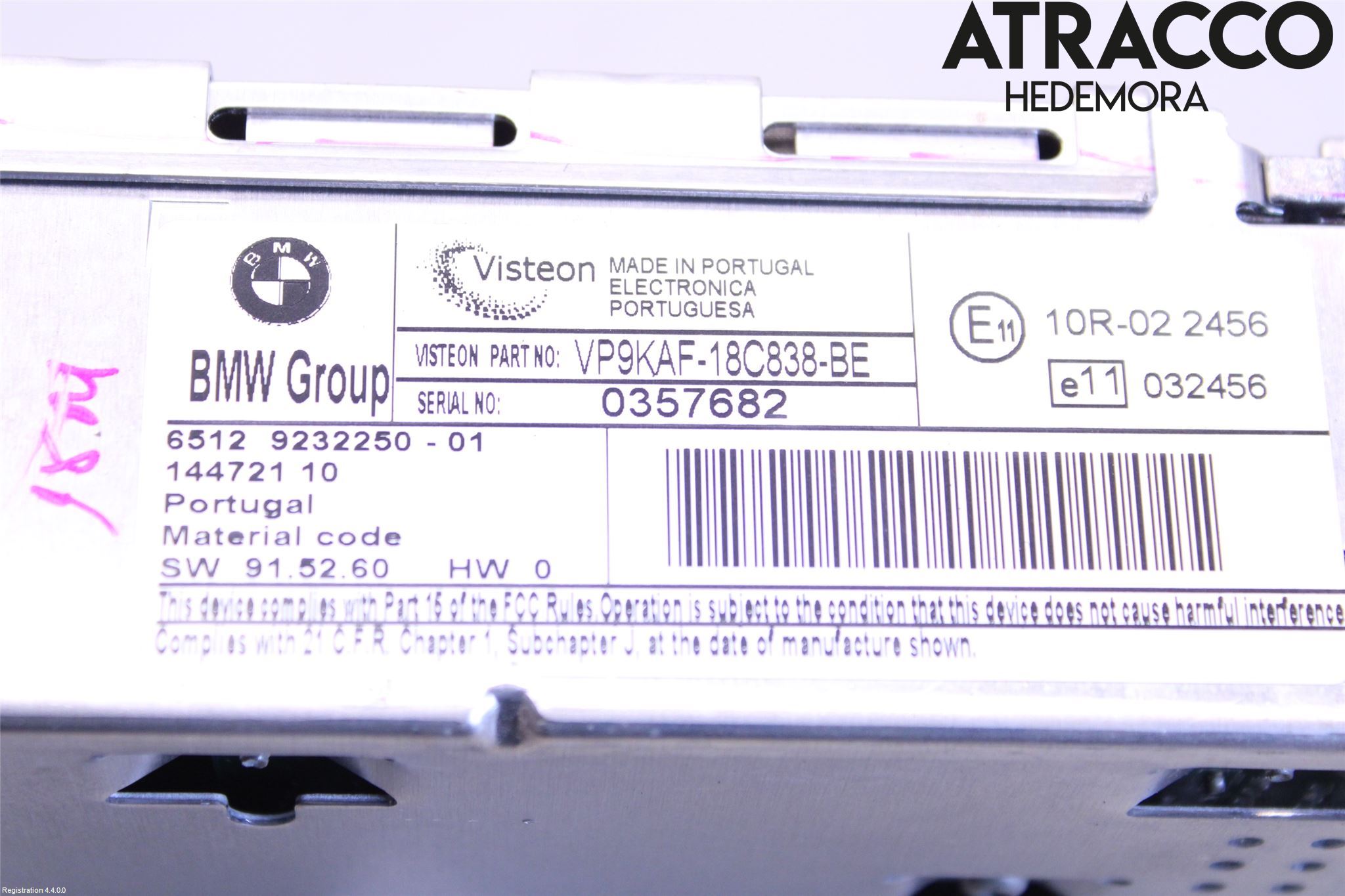 BMW 3 E92/93 Coupé/Cab 05-14 Cd Radio - Multimediapanel