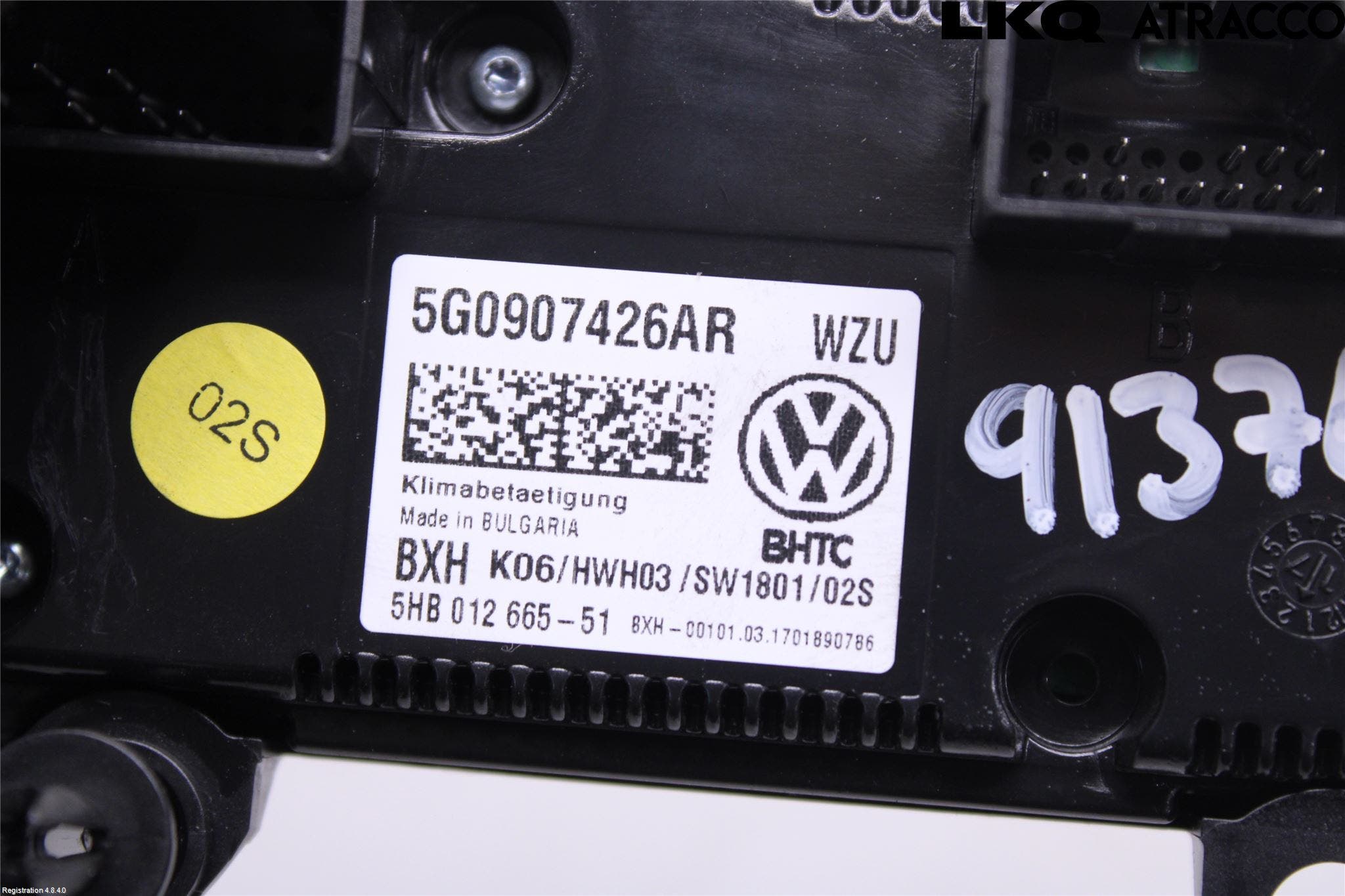 Volkswagen VW GOLF SPORTSVAN 15-20 Ac Styrenhet Ac Manöveren