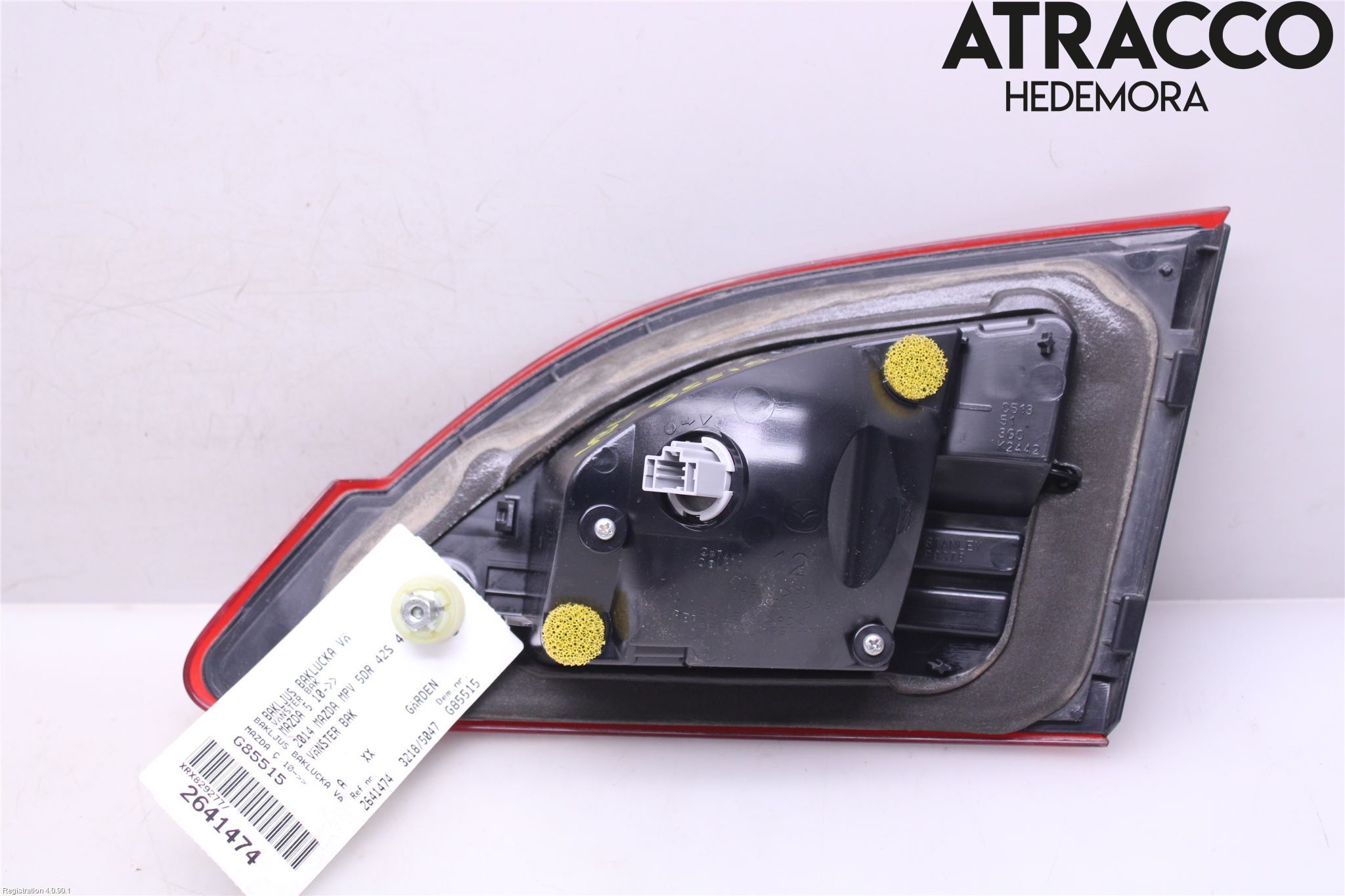 Mazda 5 10-18 Bakljus Lucka Vä