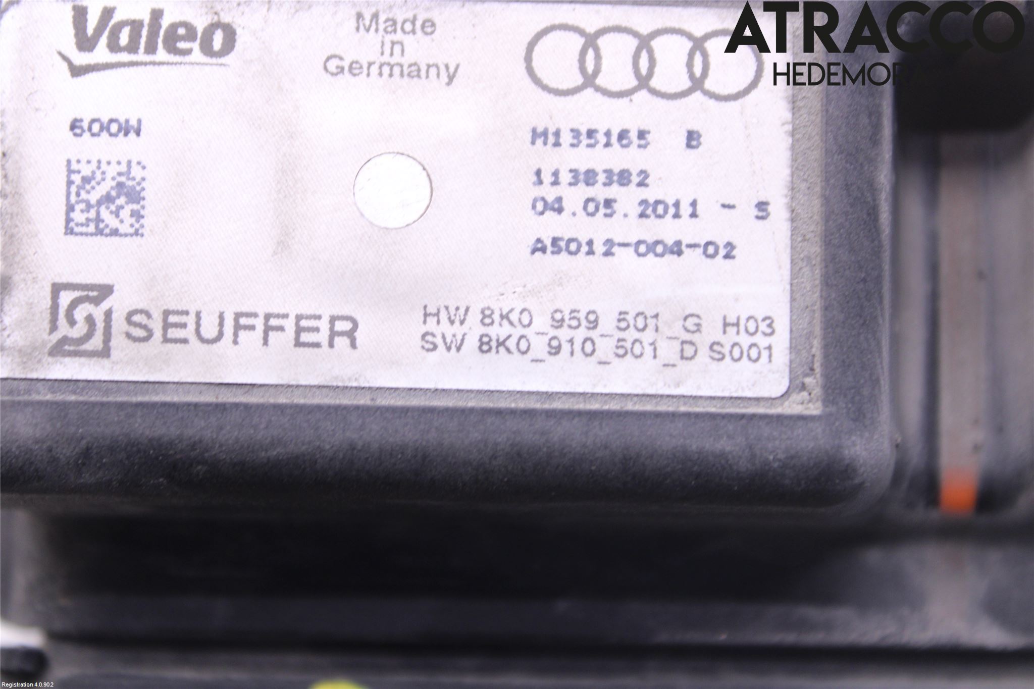 Audi A4/S4 08-11 Relä Kylfläkt