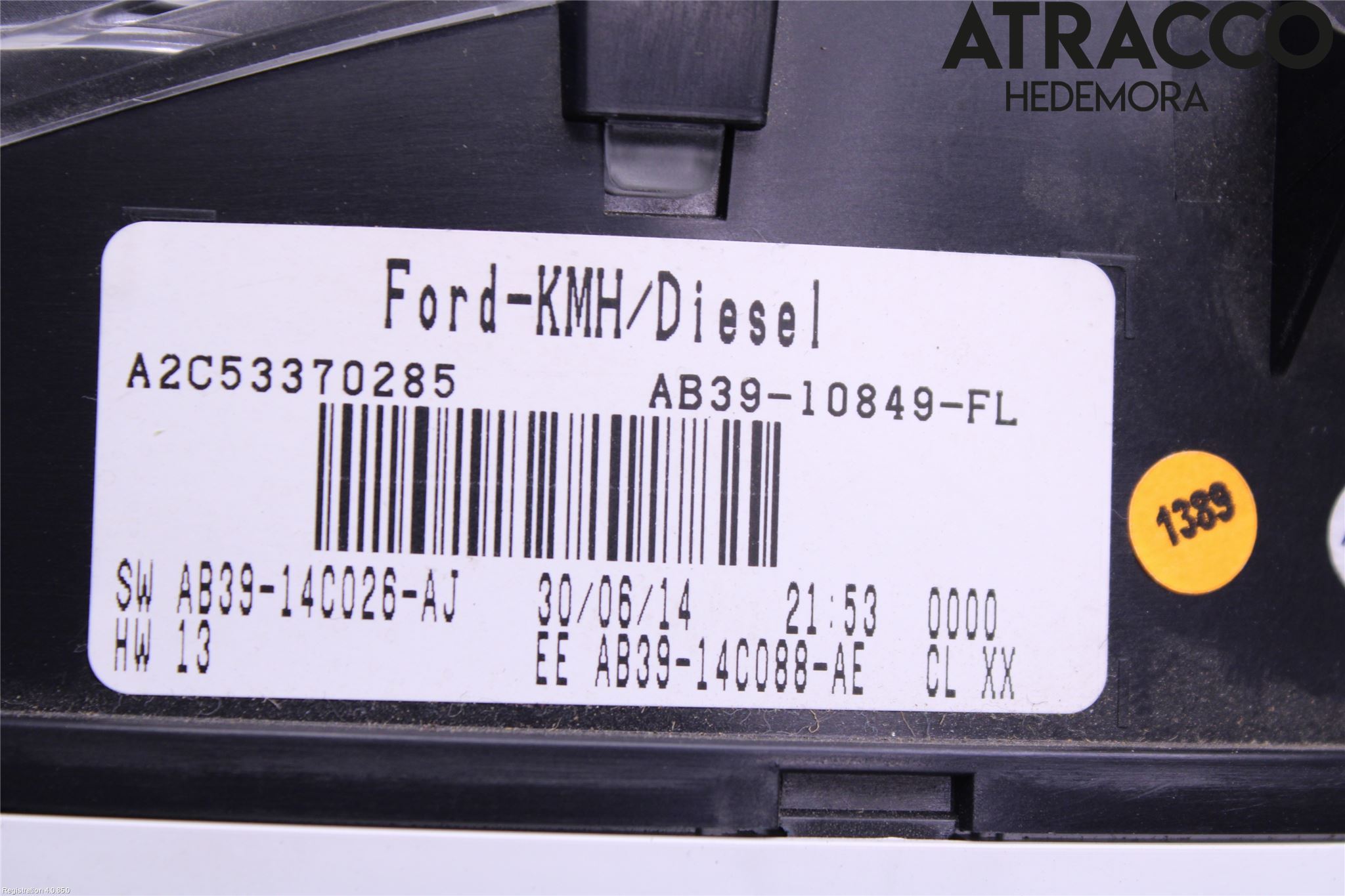 Ford RANGER EU 12-23 Instrument Komb