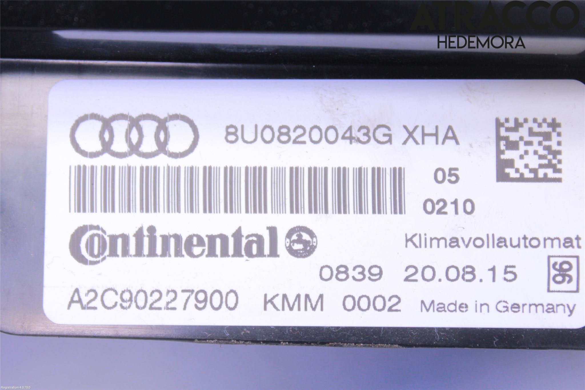 Audi Q3 8U 12-18 Ac Styrenhet Ac Manöveren