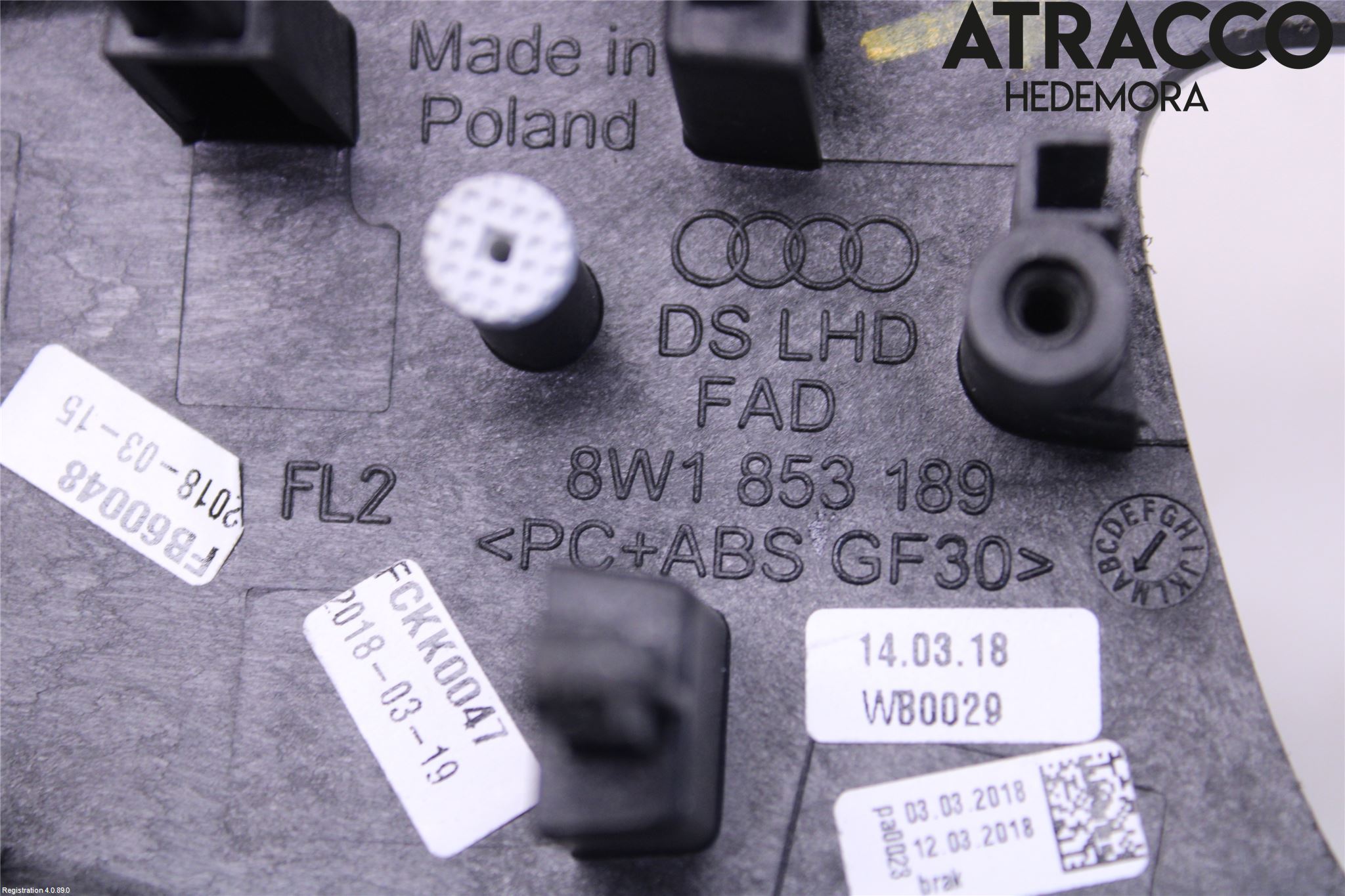 Audi A5 17- Instrumentbräda Inlägg-Dekorlist