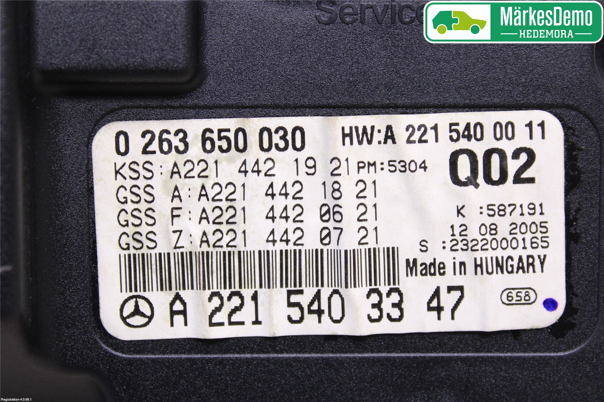 Mercedes-Benz MB S-KLASS (W221) 05-13 Instrument Komb