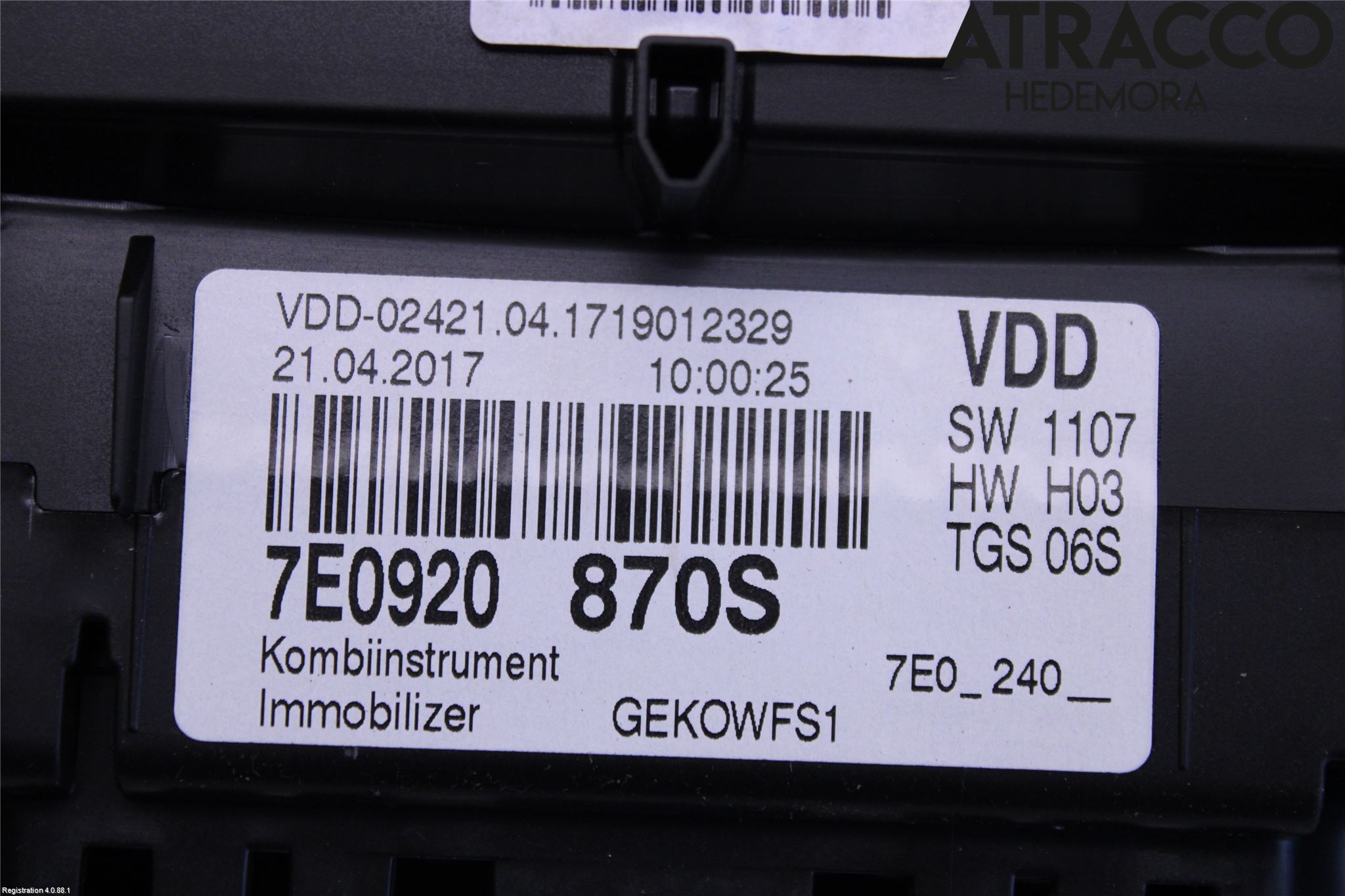 Volkswagen VW TRANSP/CARAVELLE (T6) 16-22 Instrument Komb