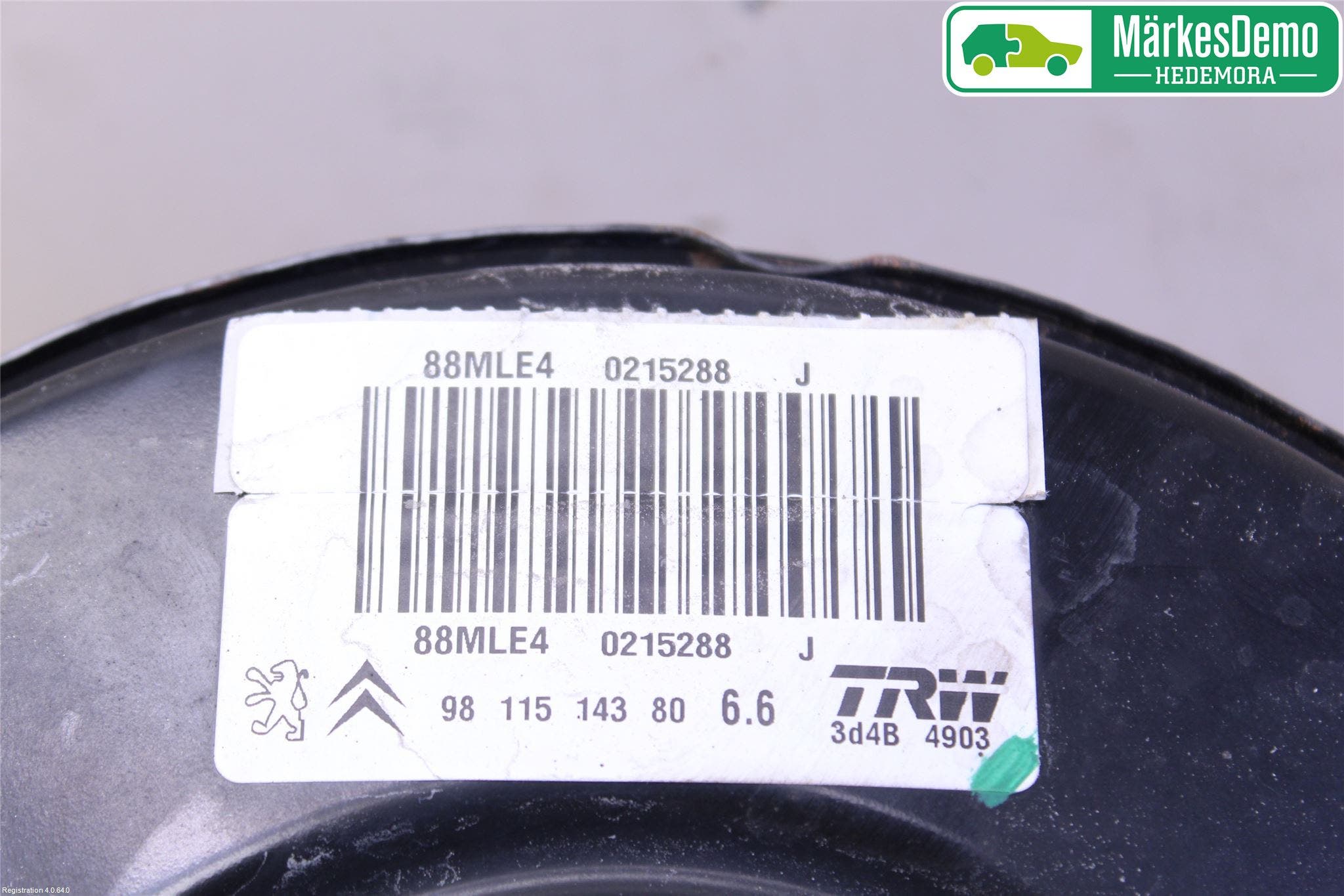 Citroen C4 CACTUS 14-20 Bromsservo