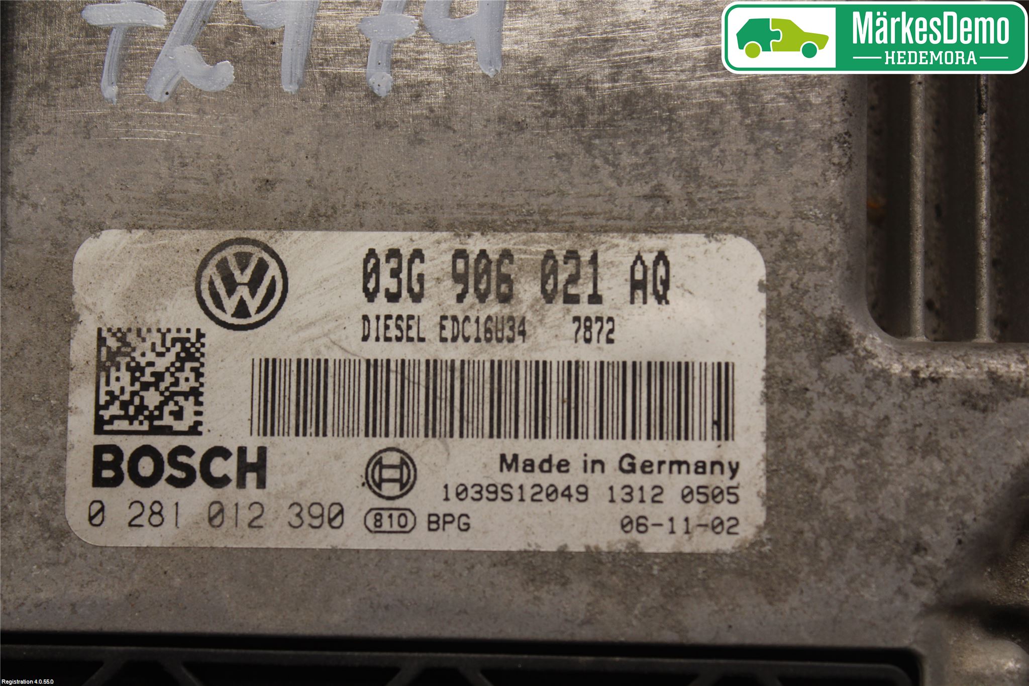 Volkswagen VW CADDY      04-10 Styrenhet Insprut Bensin