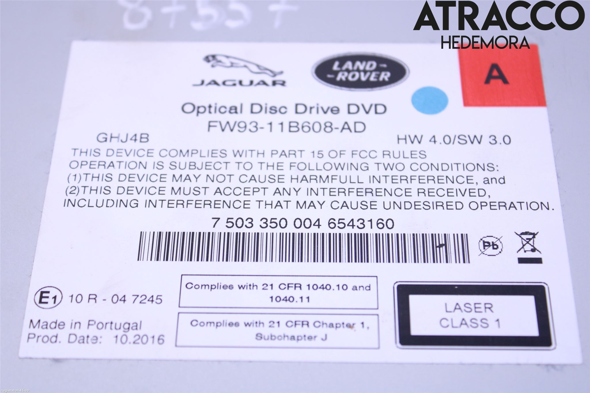 Jaguar F-PACE Cd Radio - Multimediapanel