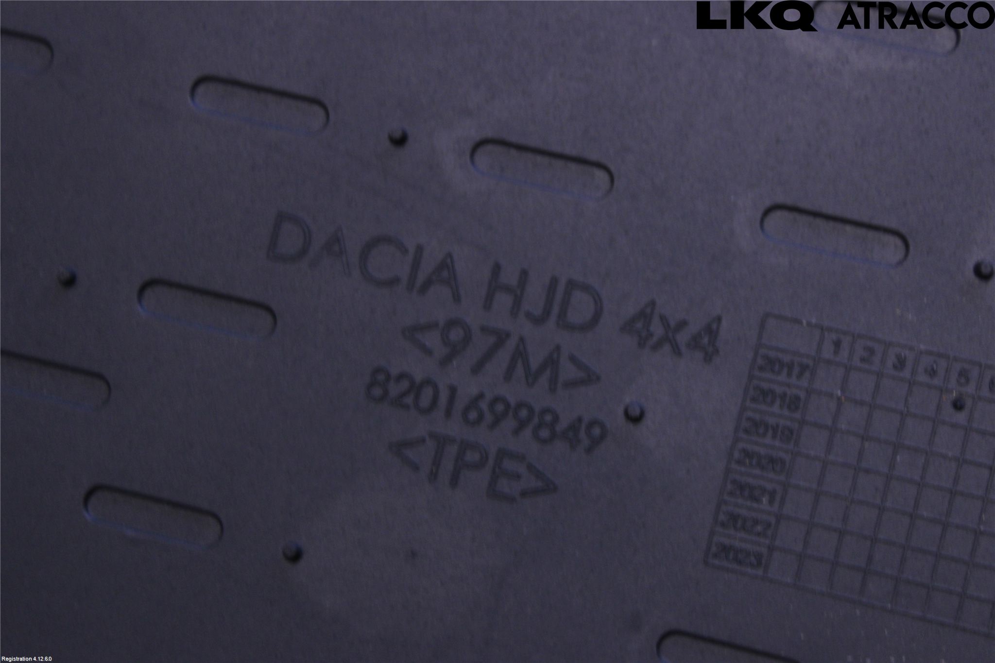 Dacia DUSTER 10-17 Lastmatta-Skydd